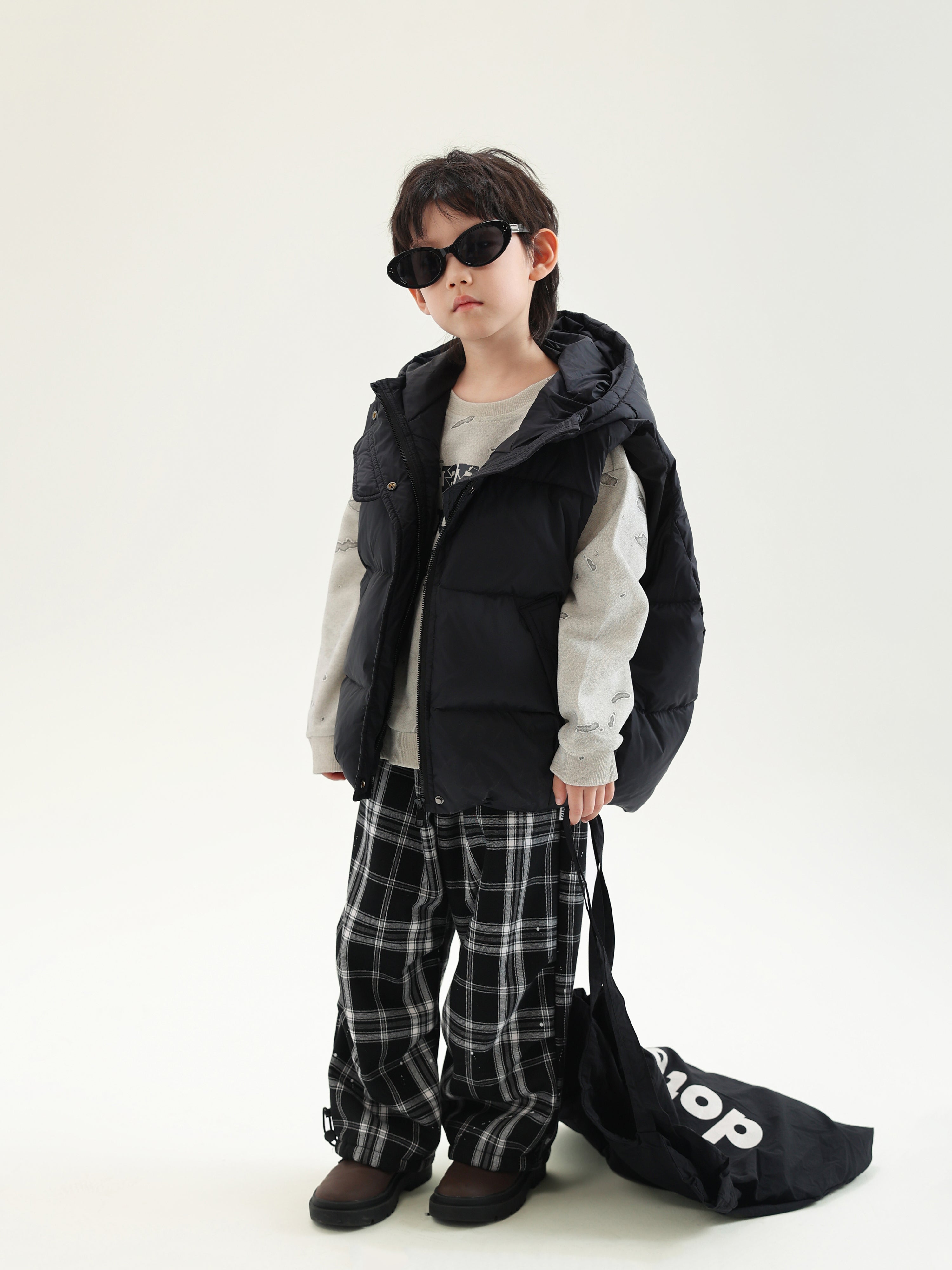 Down Vest with Hood - TANGC J6842