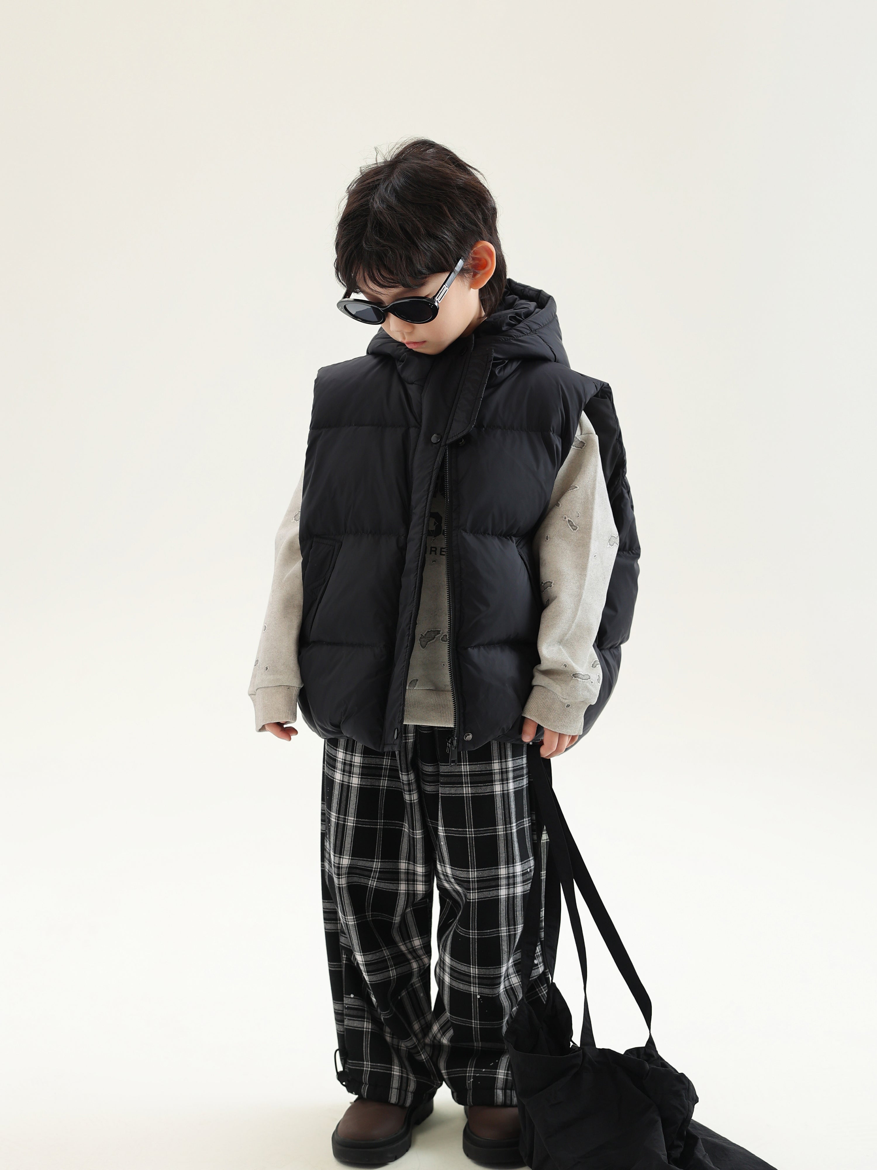 Down Vest with Hood - TANGC J6842