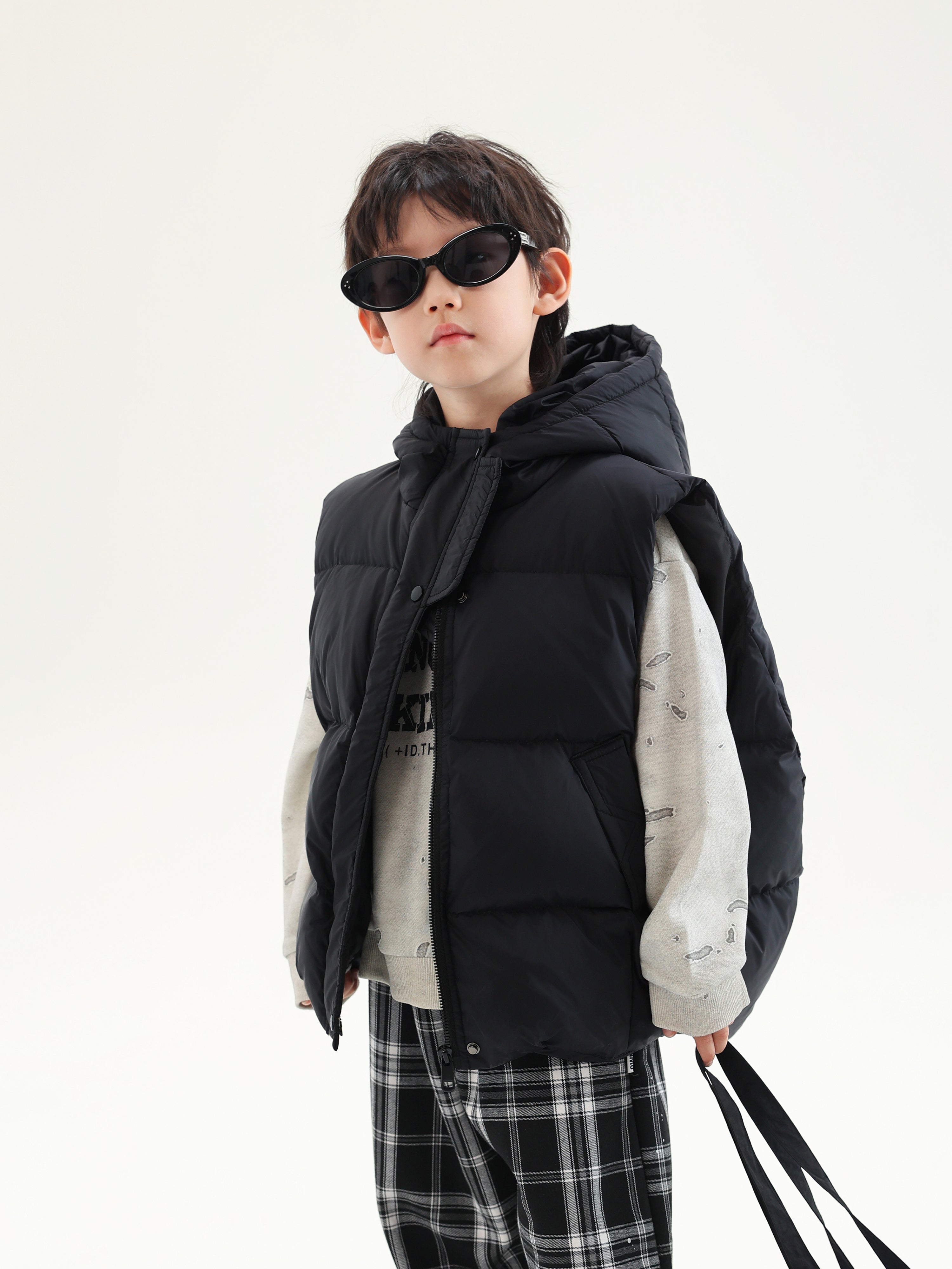 Down Vest with Hood - TANGC J6842