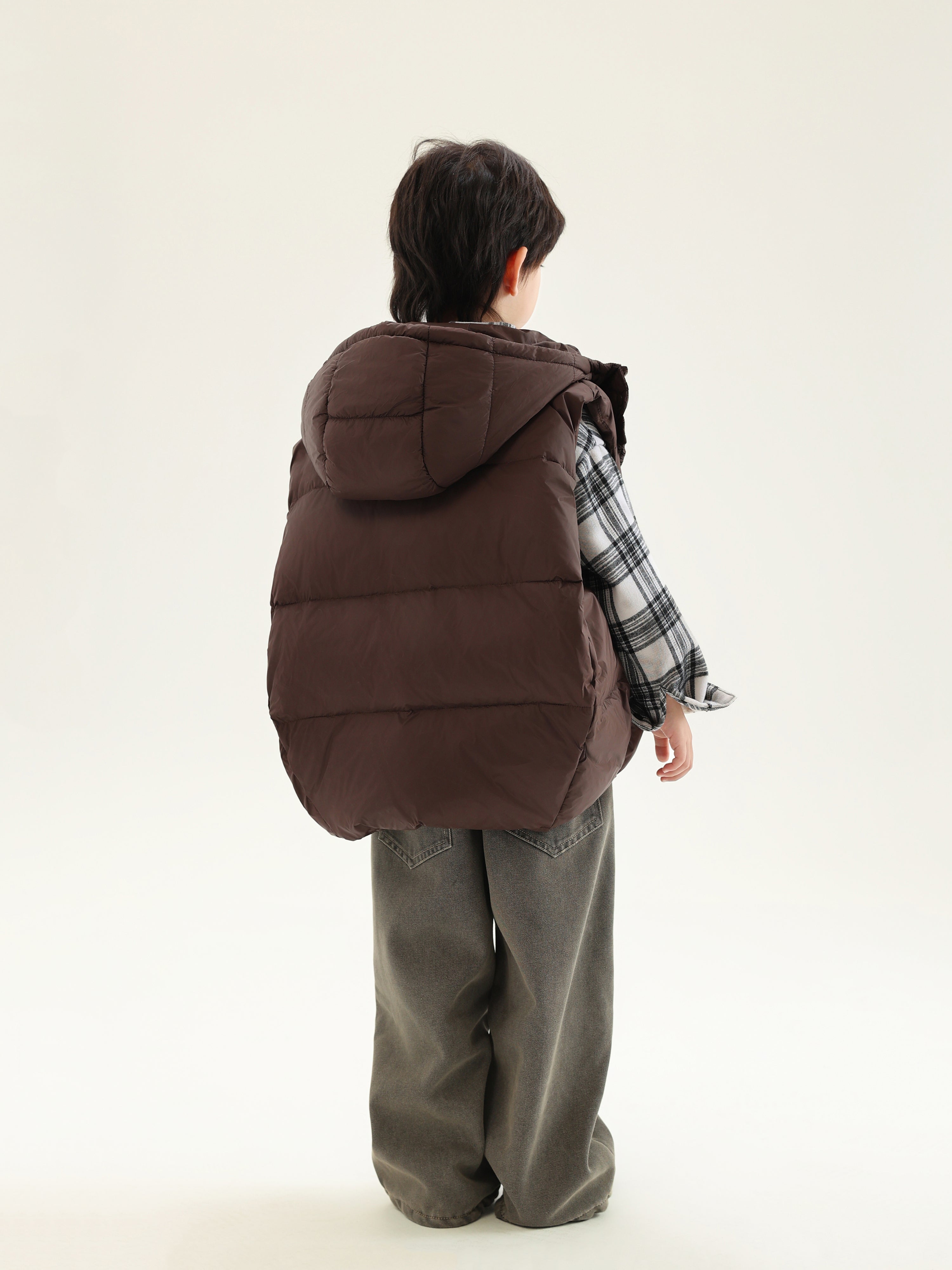 Down Vest with Hood - TANGC J6842