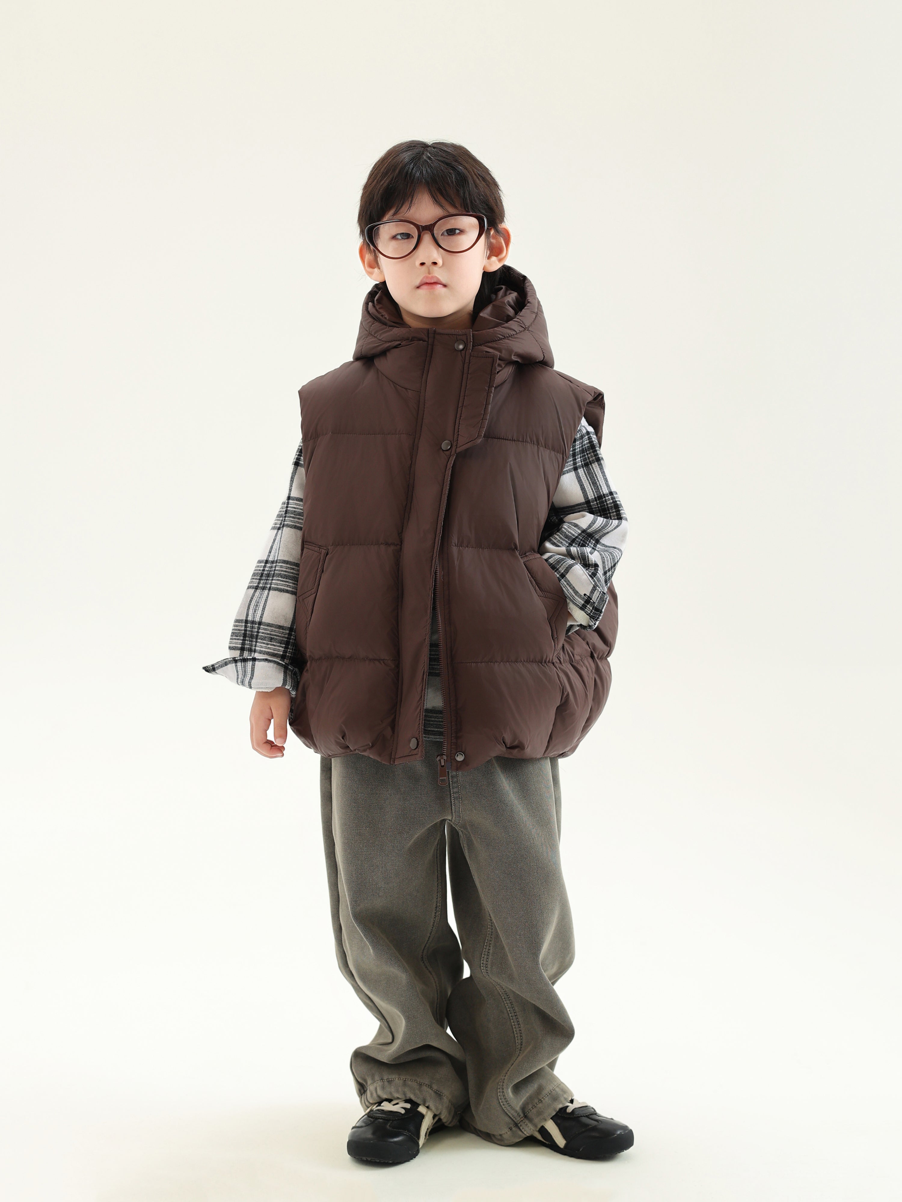 Down Vest with Hood - TANGC J6842