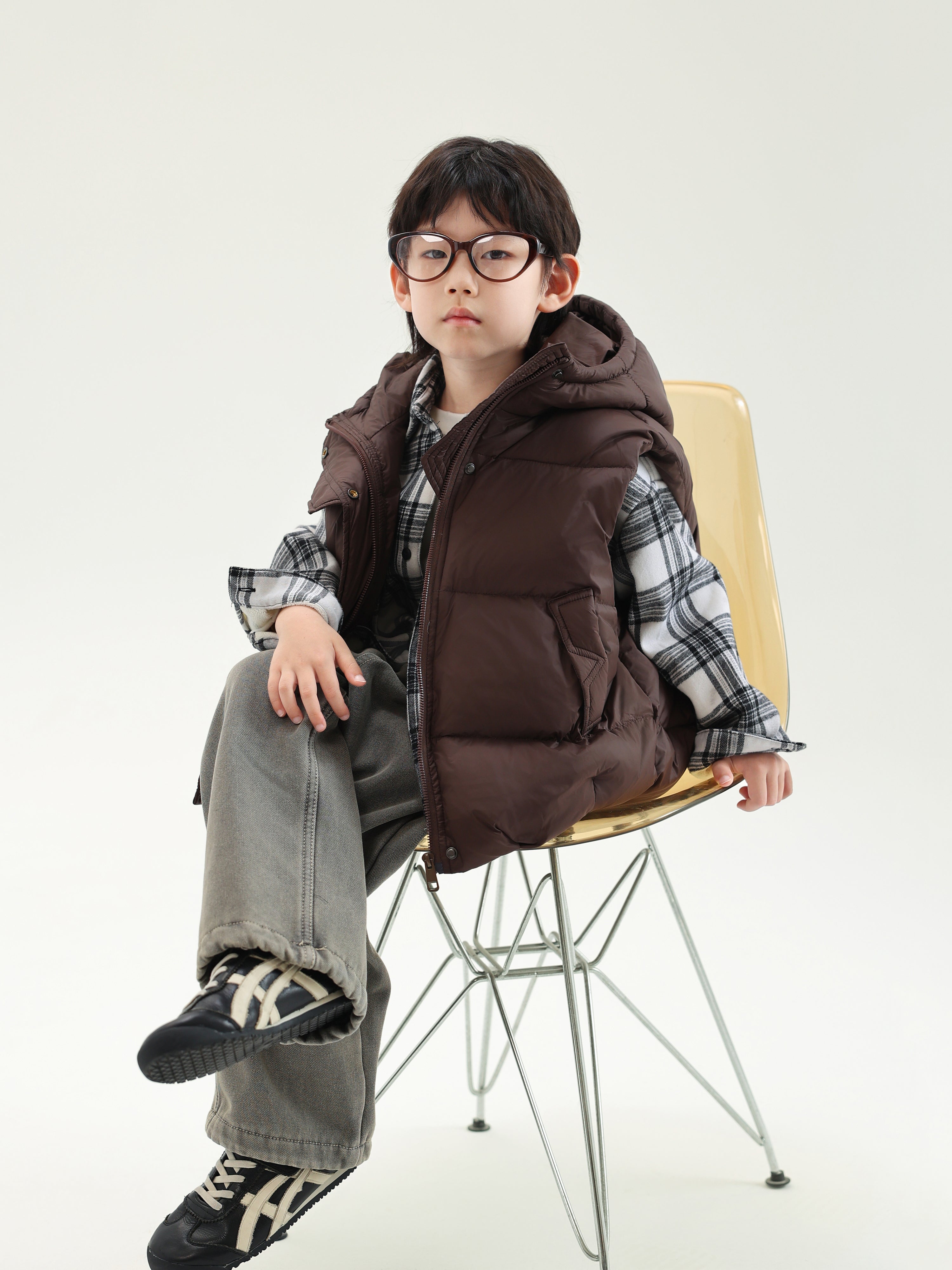 Down Vest with Hood - TANGC J6842