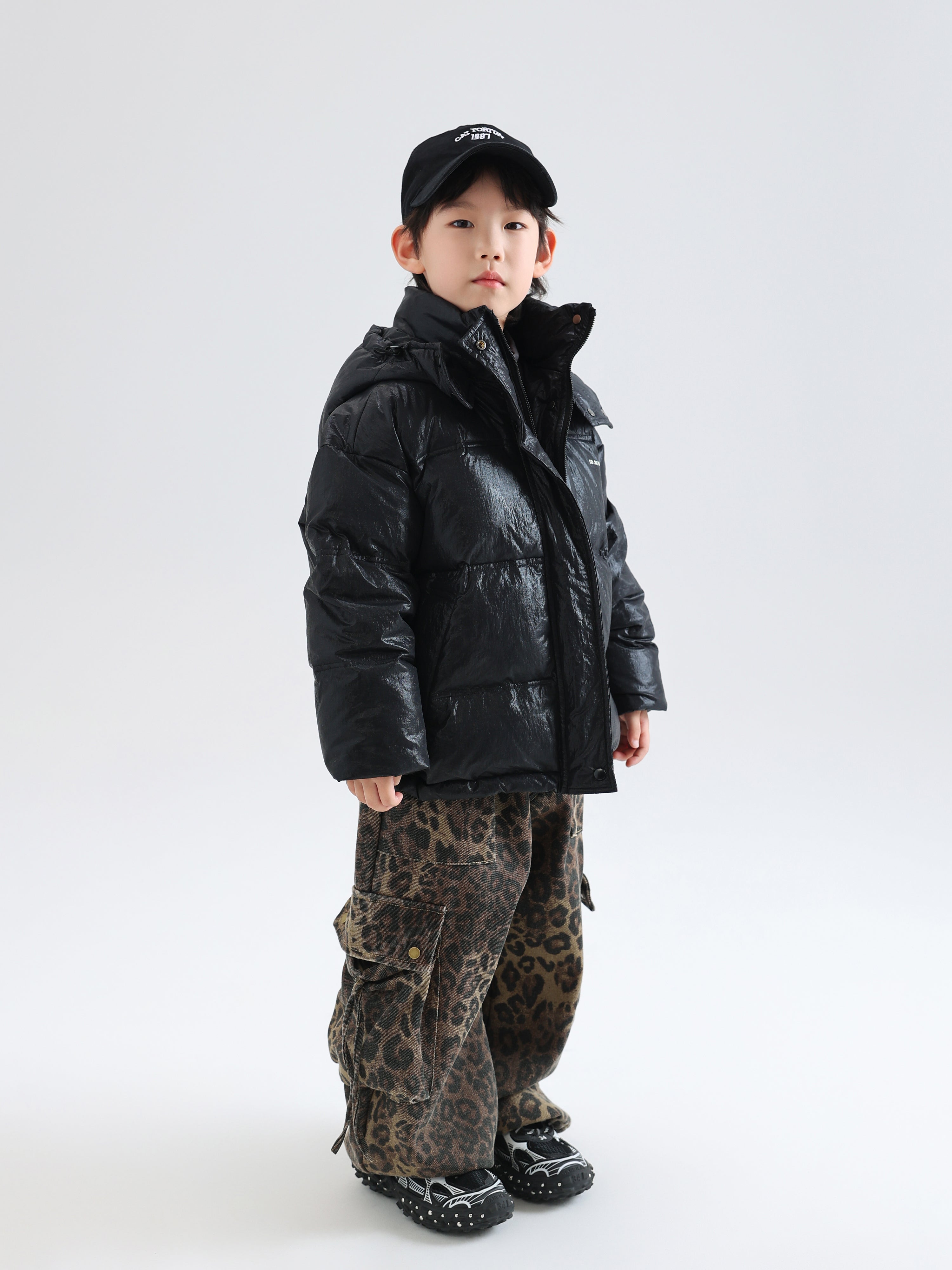 Leopard Print Fleece-Lined Pants - TANGC P6954