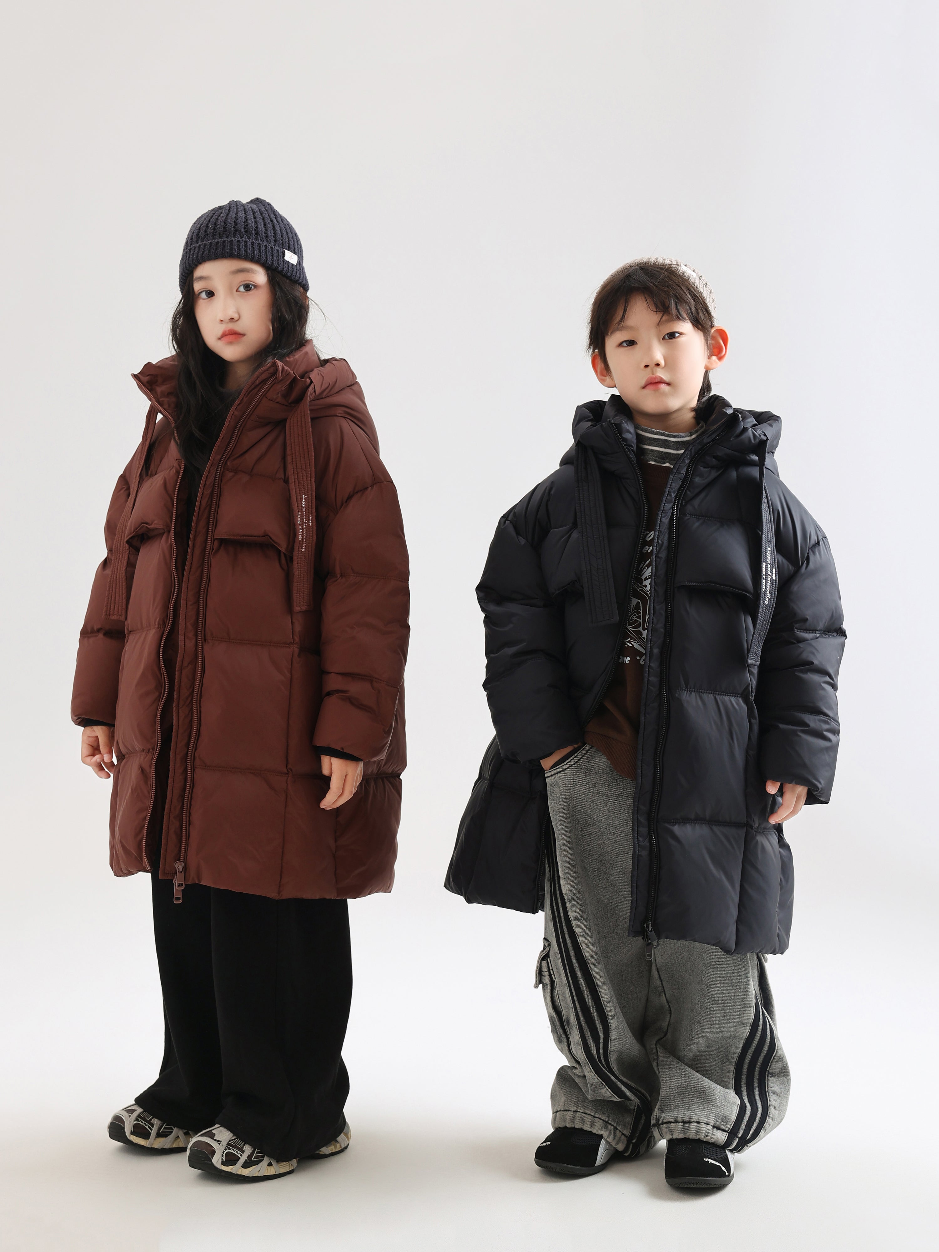 Unisex Long Down Jacket - TANGC J6833 (C)