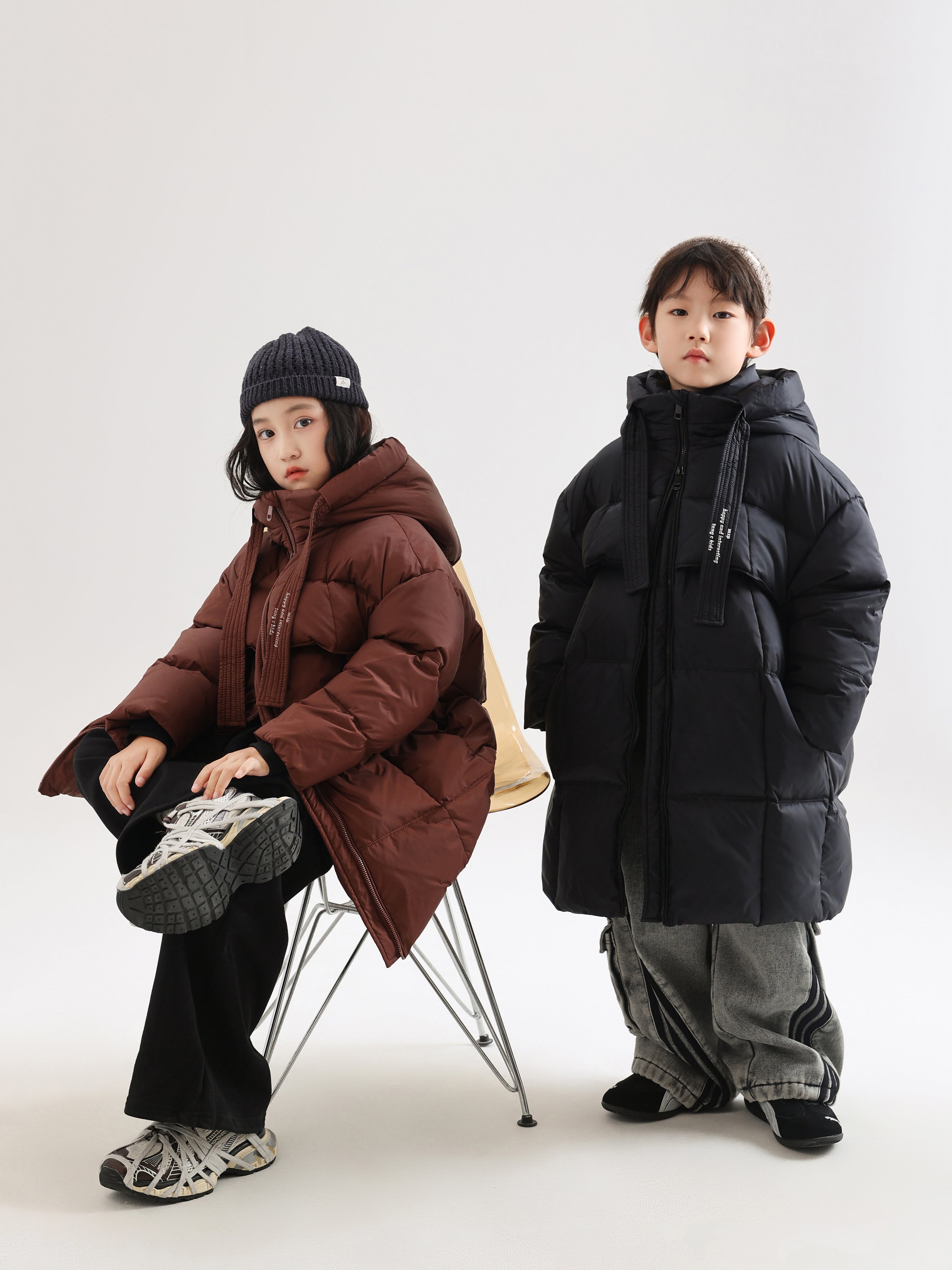 Unisex Long Down Jacket - TANGC J6833 (C)