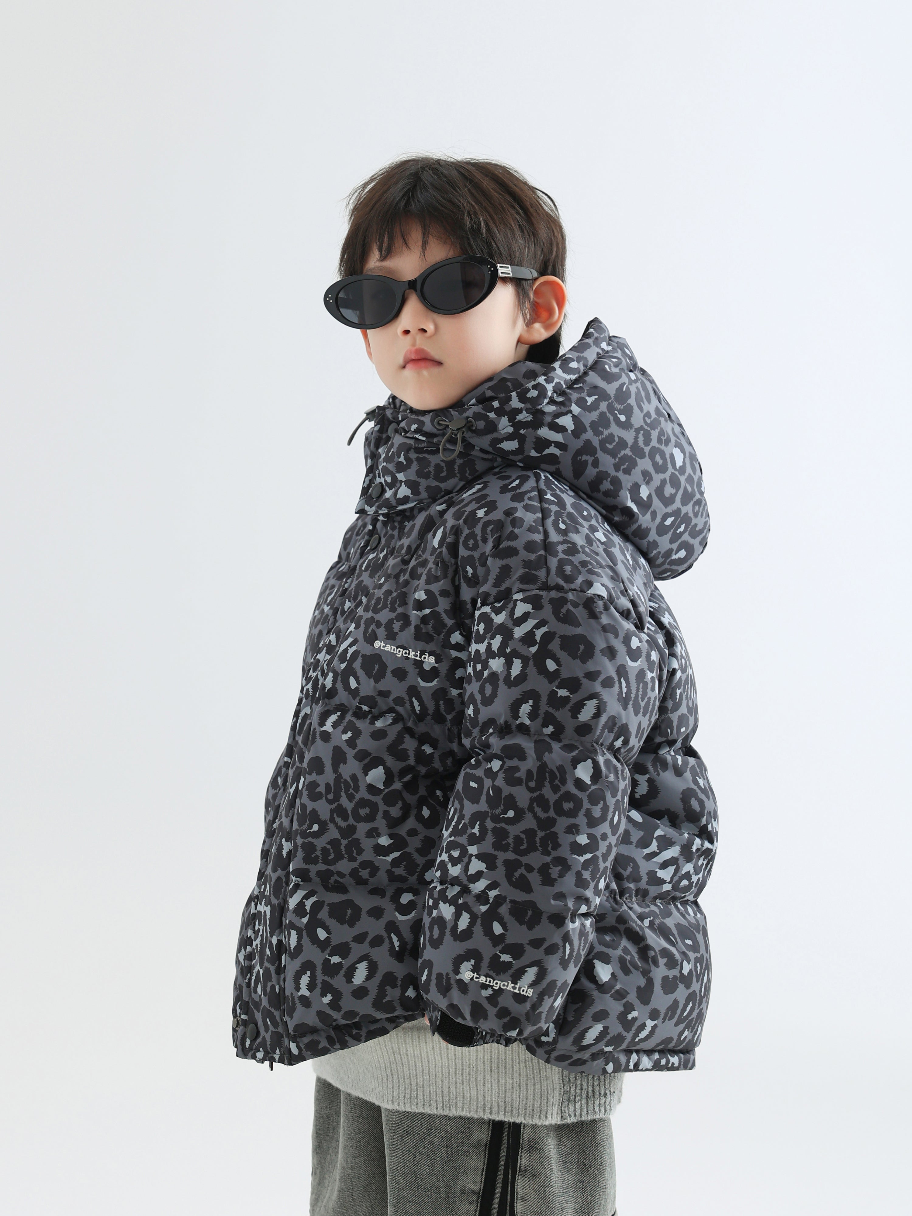 Leopard Print Down Jacket - TANGC J6843