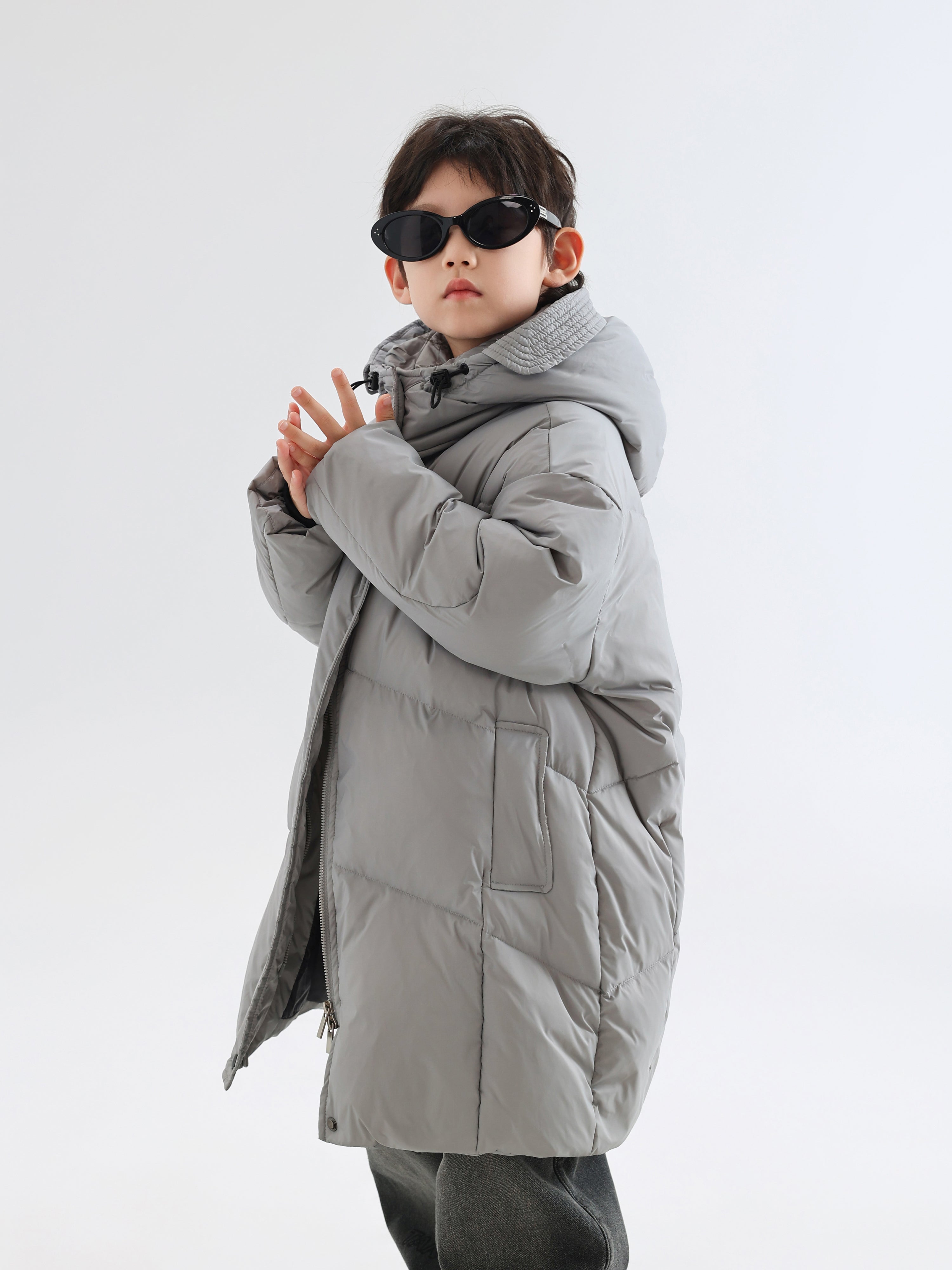 Long Down Jacket with 3 Protective Layers - TANGC J6805