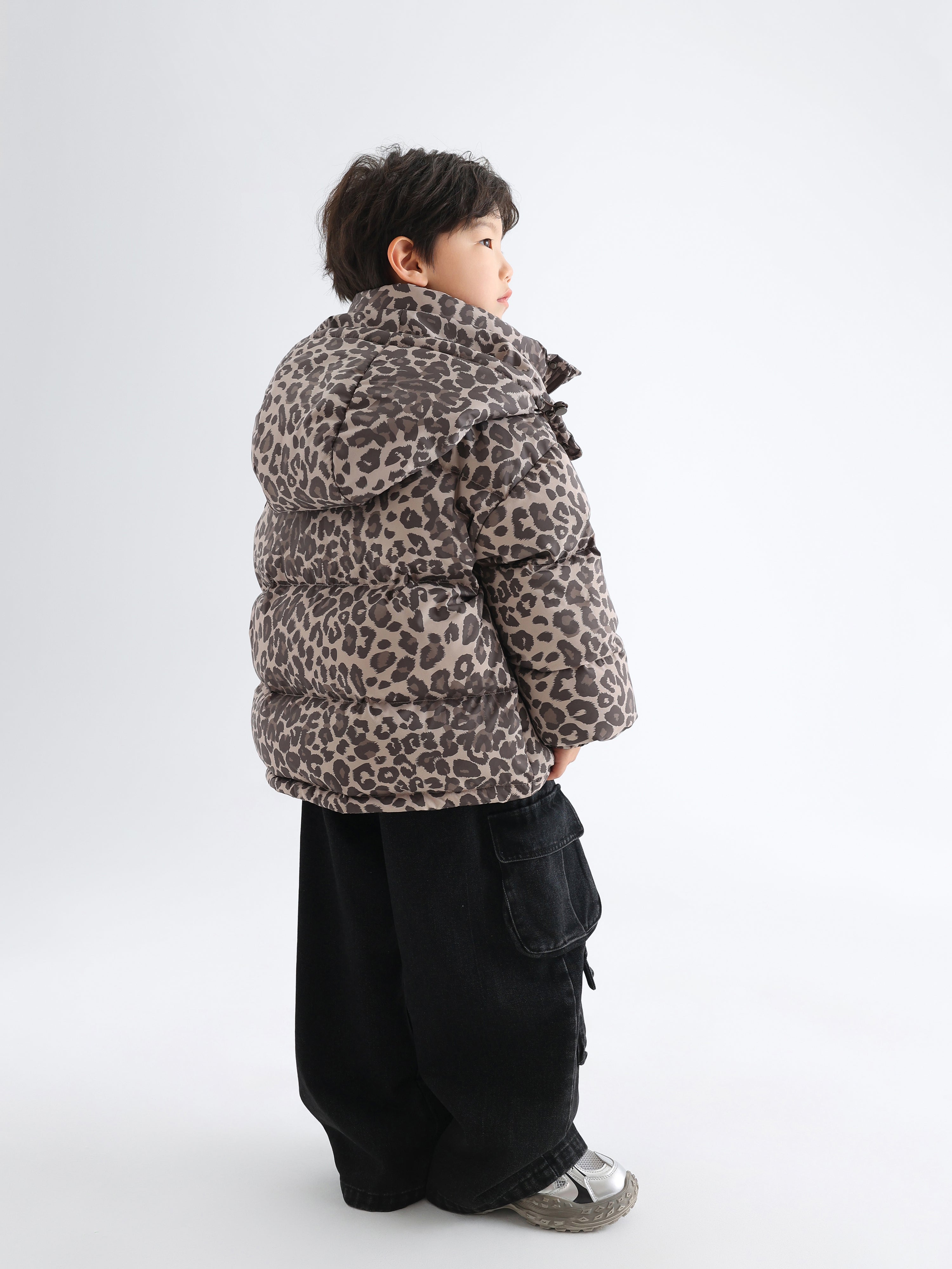 Leopard Print Down Jacket - TANGC J6843