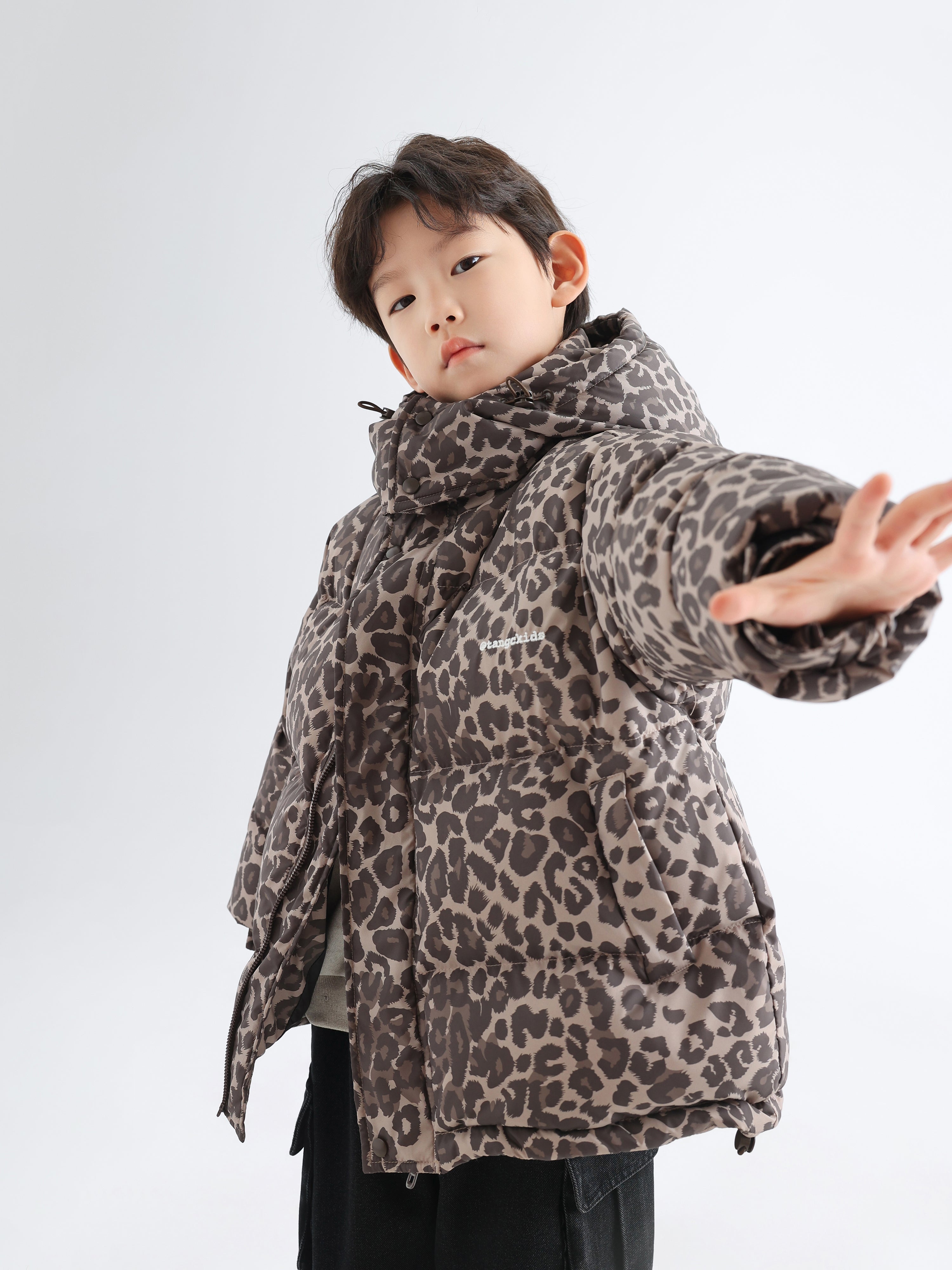 Leopard Print Down Jacket - TANGC J6843