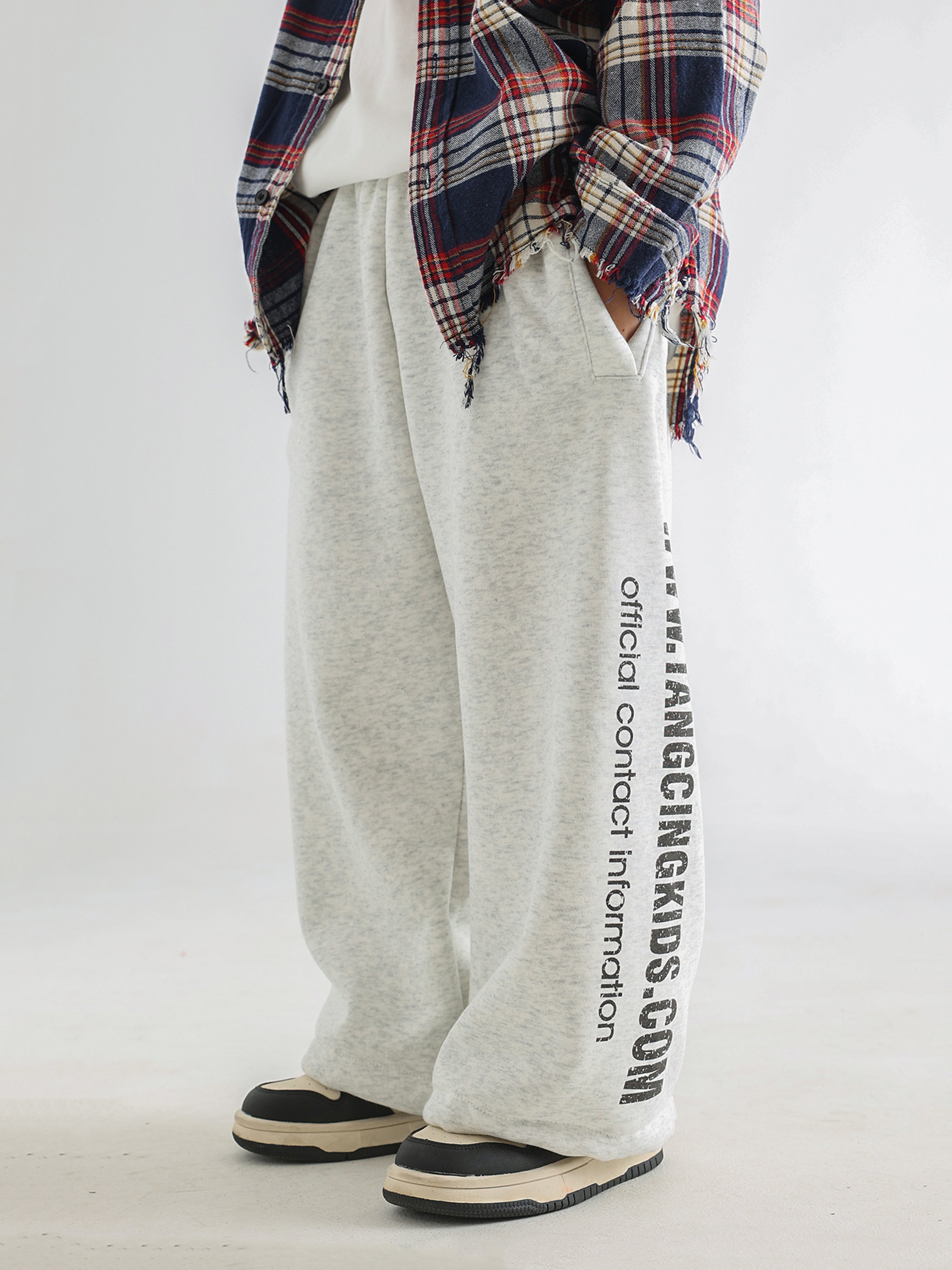 Sporty Fleece-Lined Pants - TANGC P6958