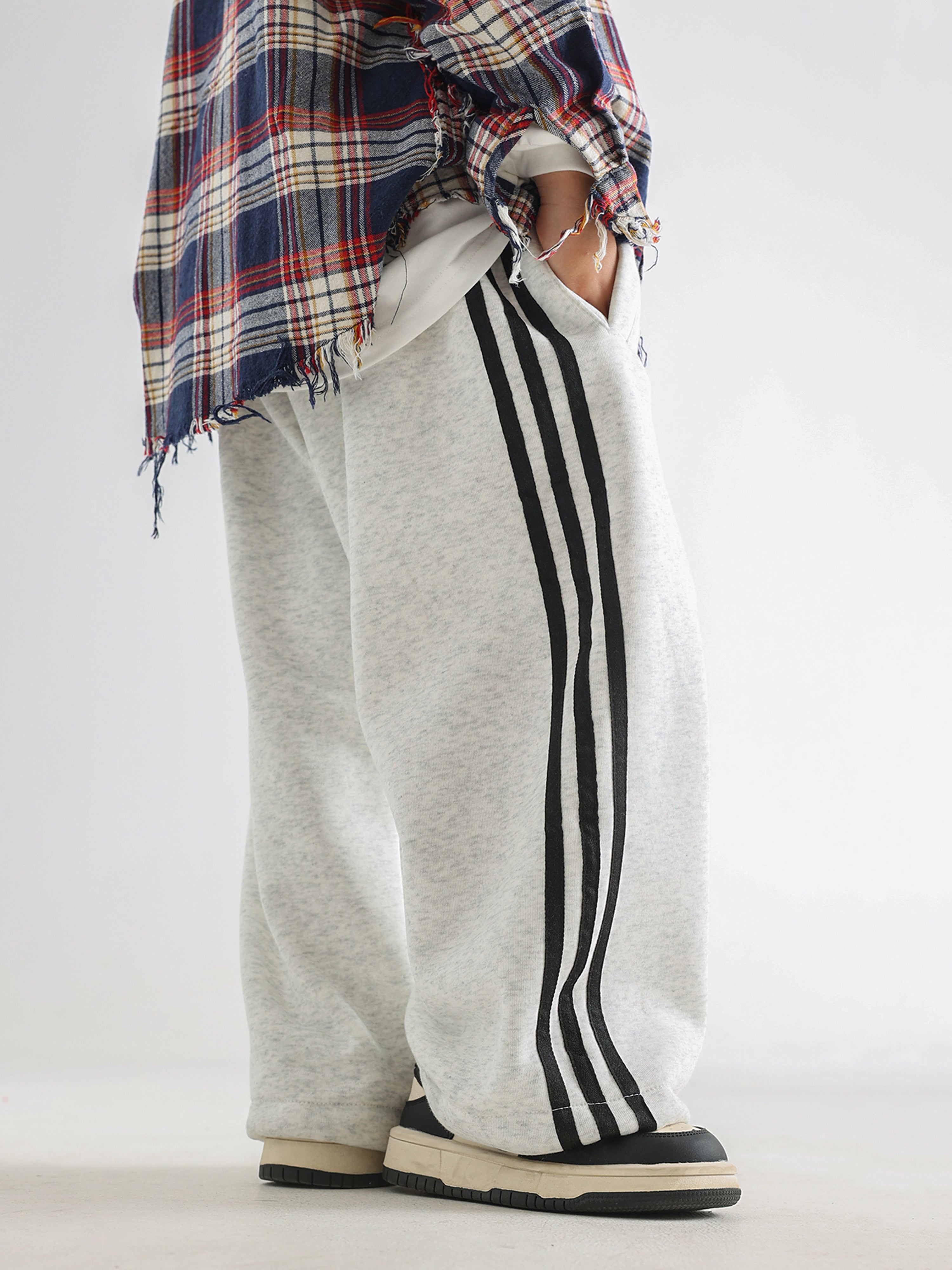 Sporty Fleece-Lined Pants - TANGC P6958