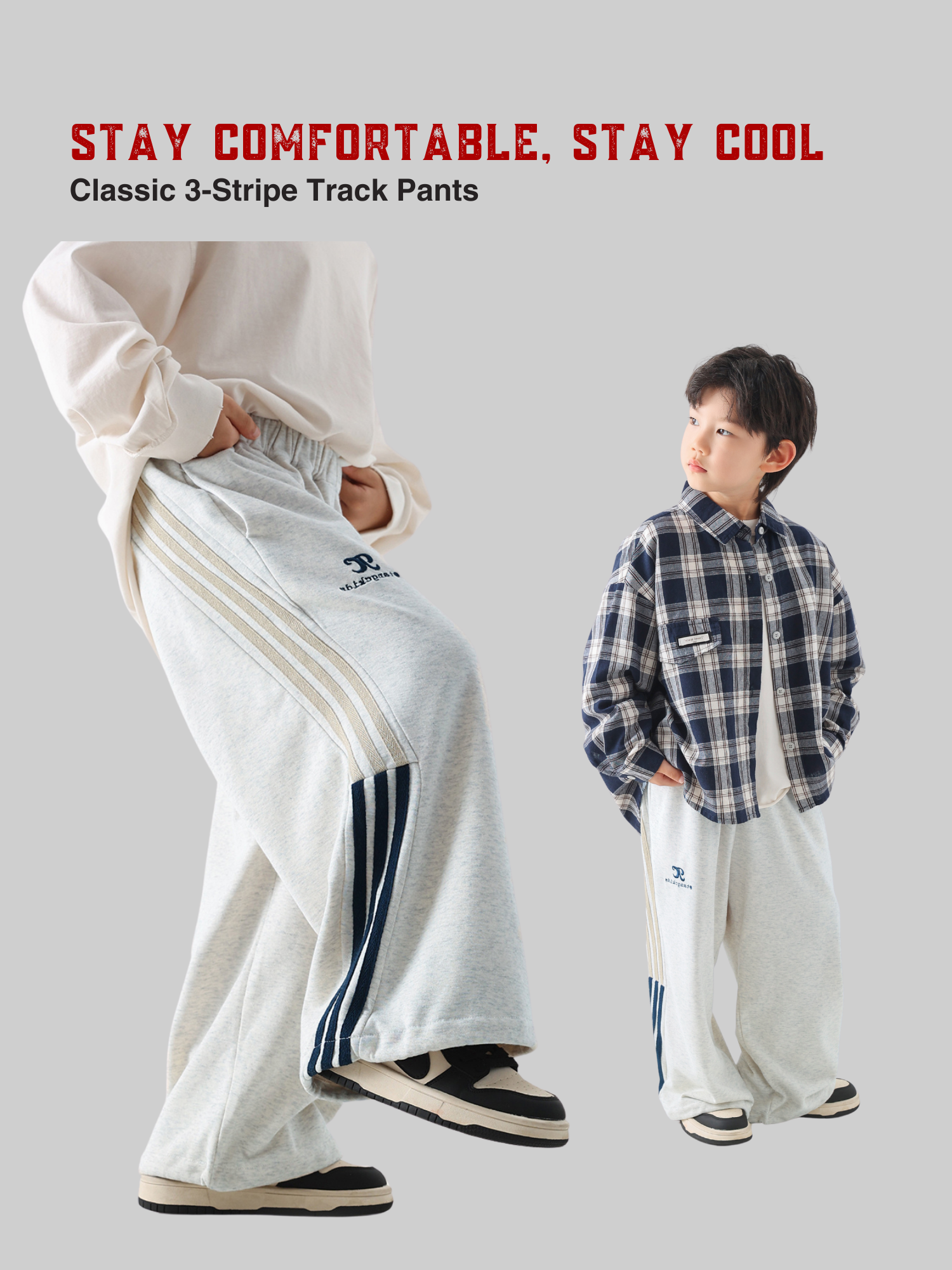 Stylish 3-Stripe Track Pants - TANGC P5004