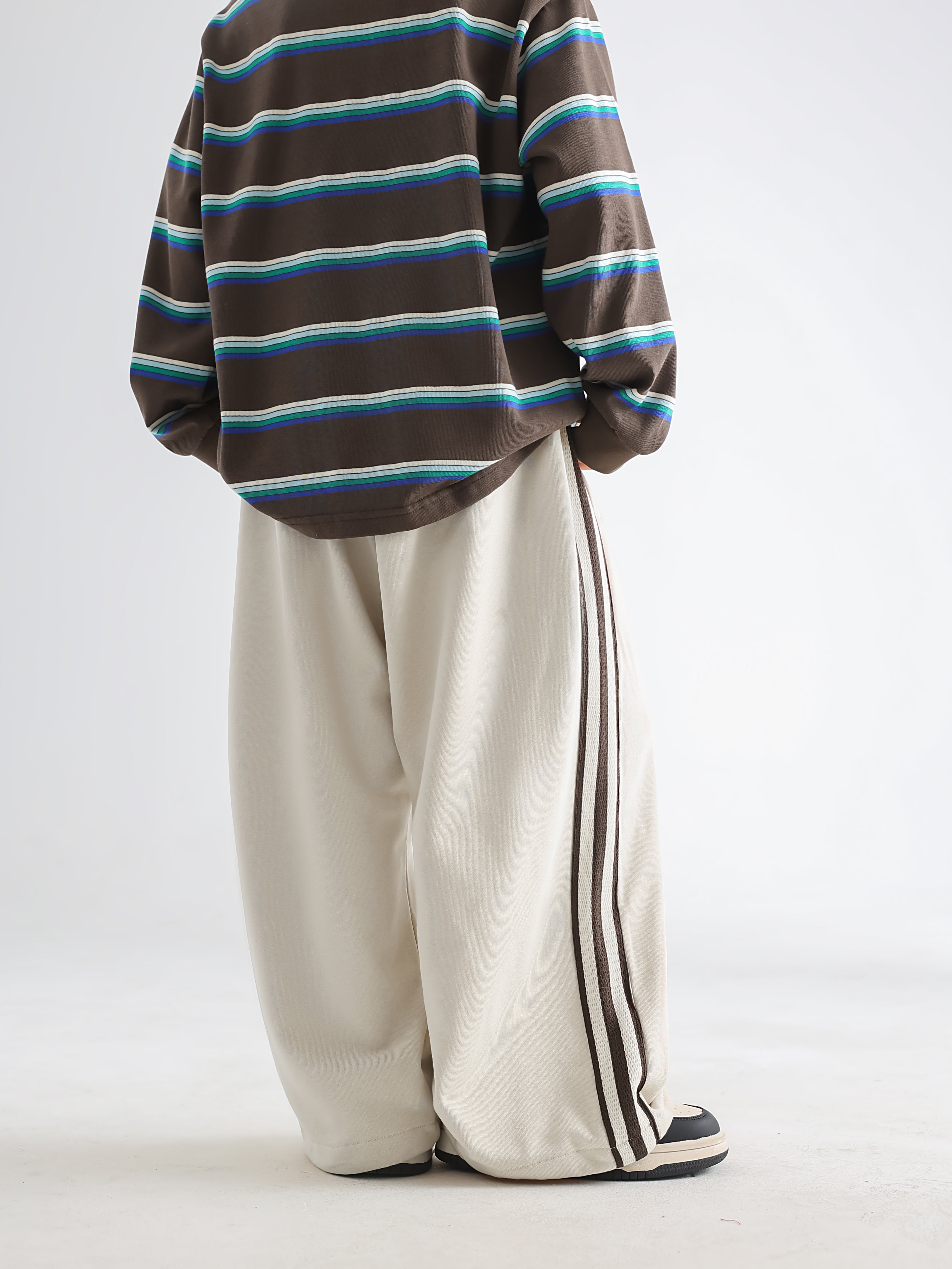 Trendy Boys' Knit Pants - Strap Print Design - TANGC P5005