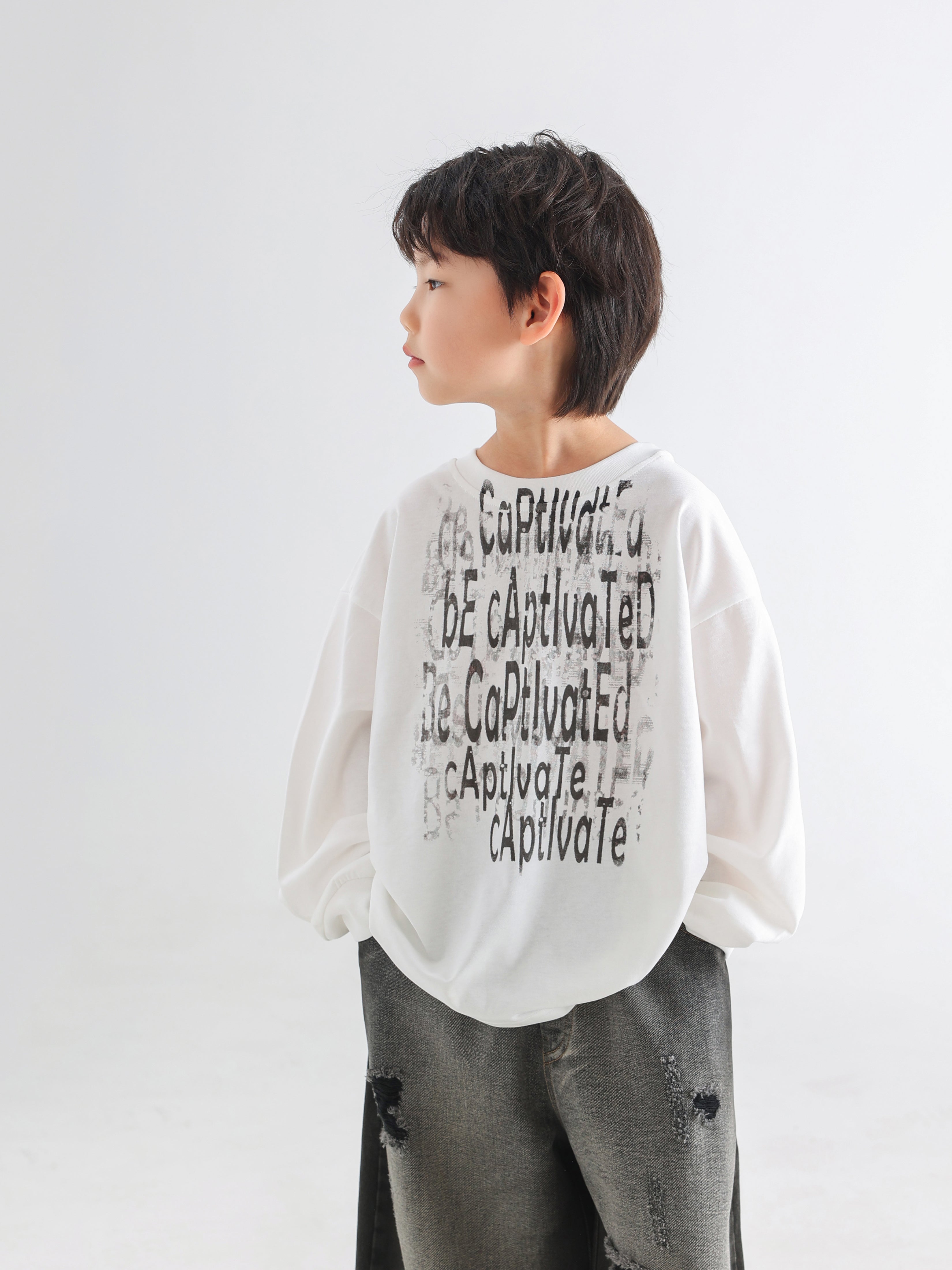 Oversized Long-Sleeve Graphic Tee - TANGC T5008