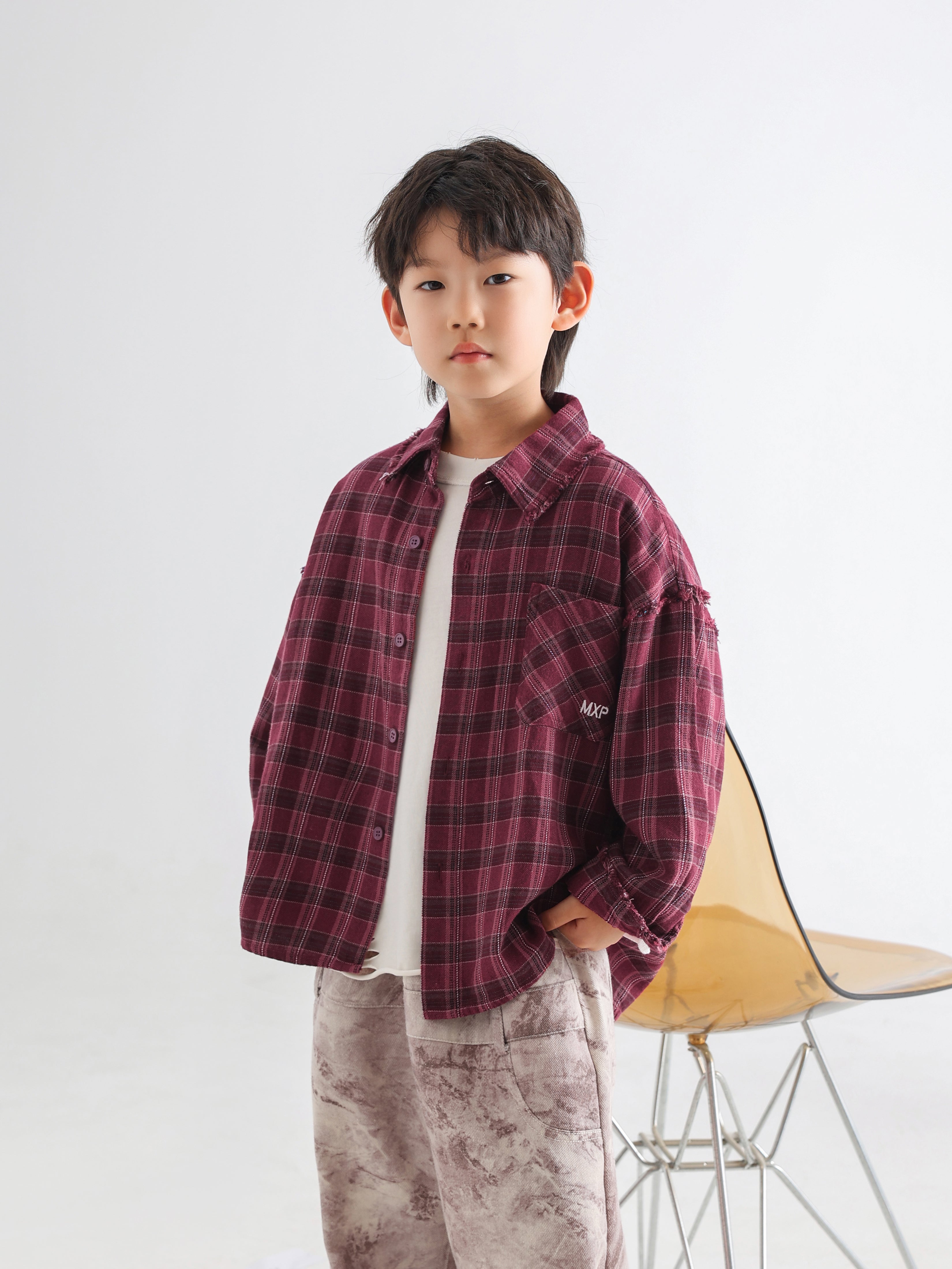 Red Plaid Shirt - TANGC S5019