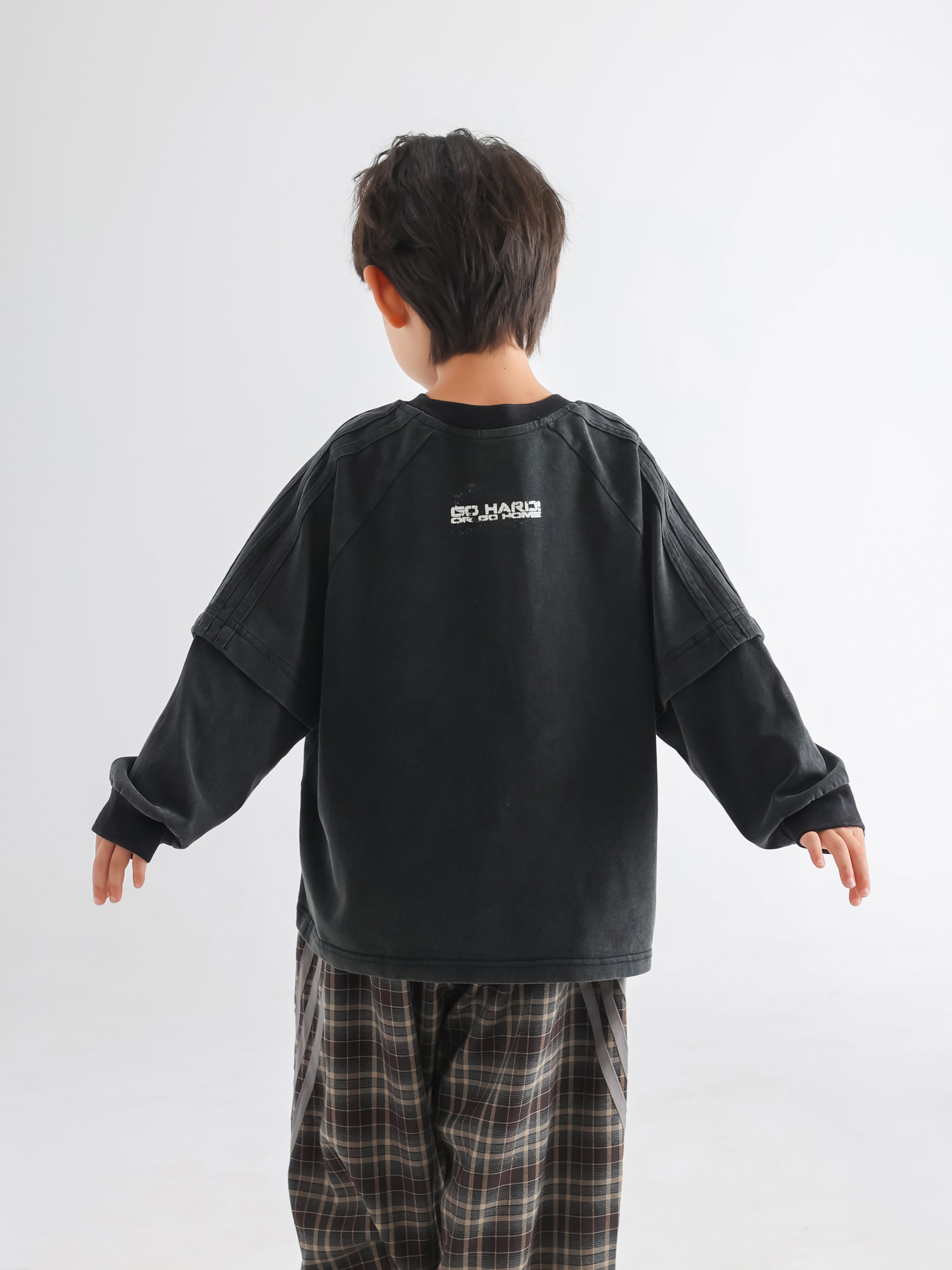 Trendy Boys' Double-Layered Sweatshirt - TANGC T5026