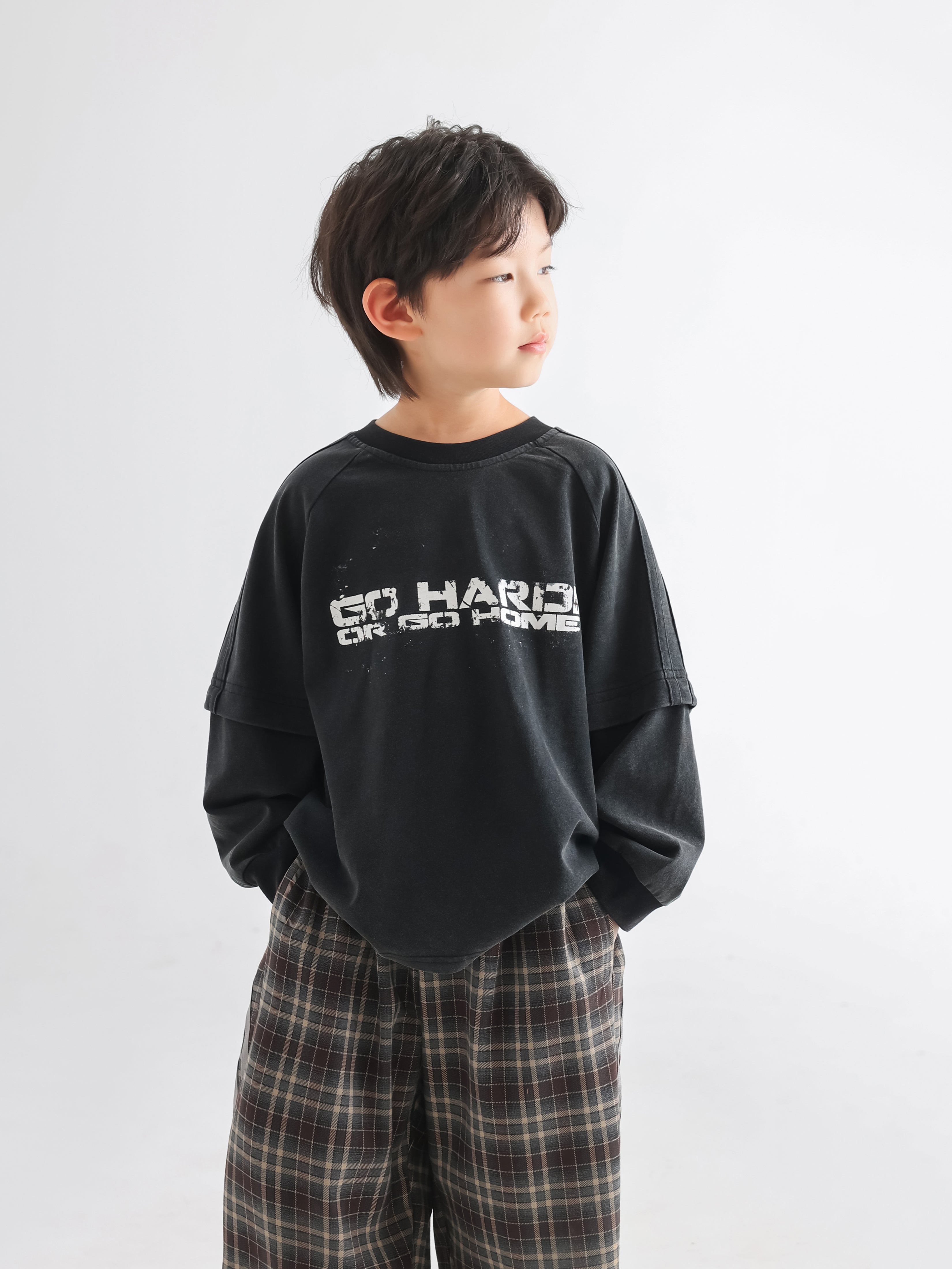 Trendy Boys' Double-Layered Sweatshirt - TANGC T5026