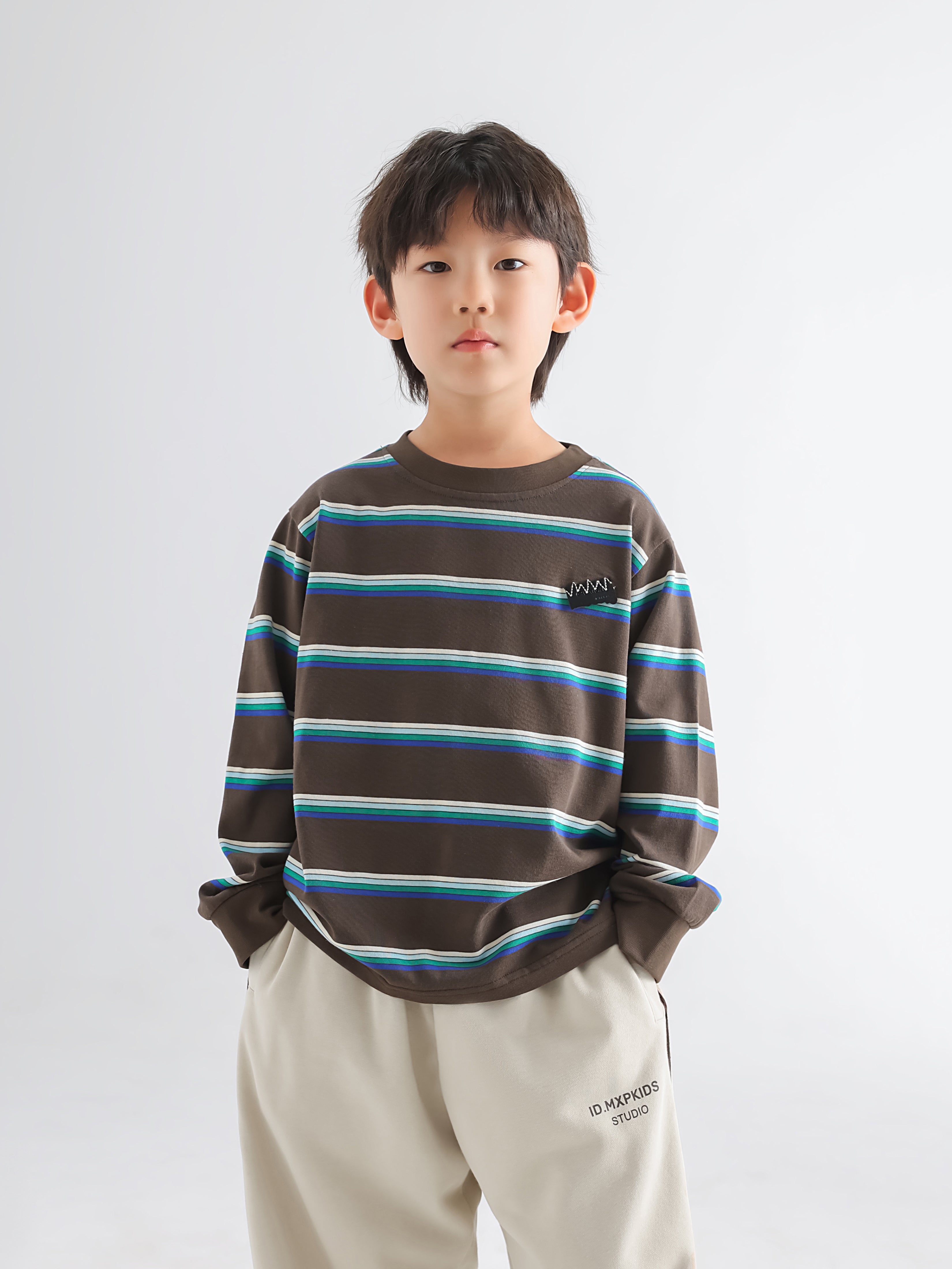 Korean Boys' Stripe Tee - TANGC T5027