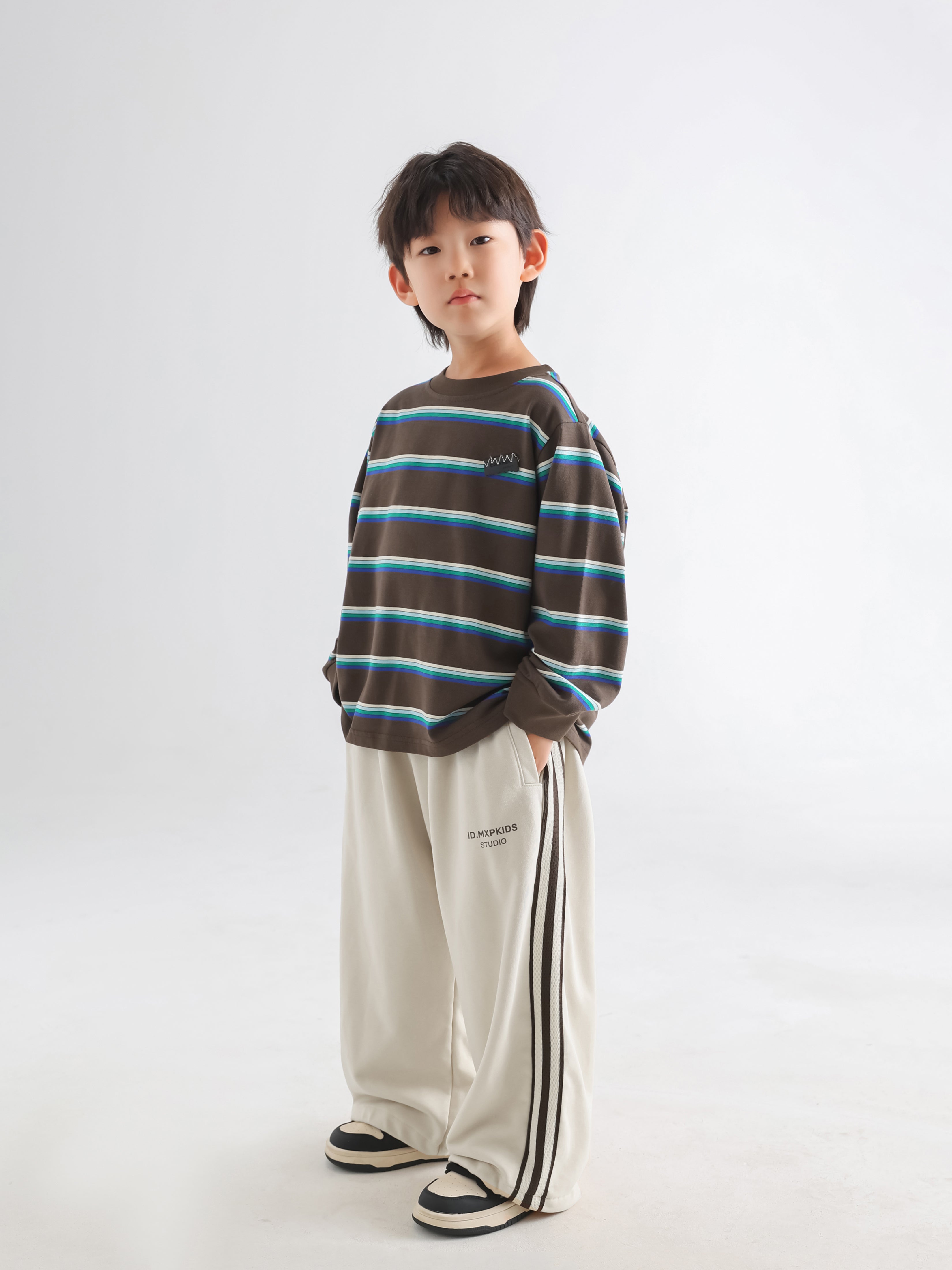 Korean Boys' Stripe Tee - TANGC T5027