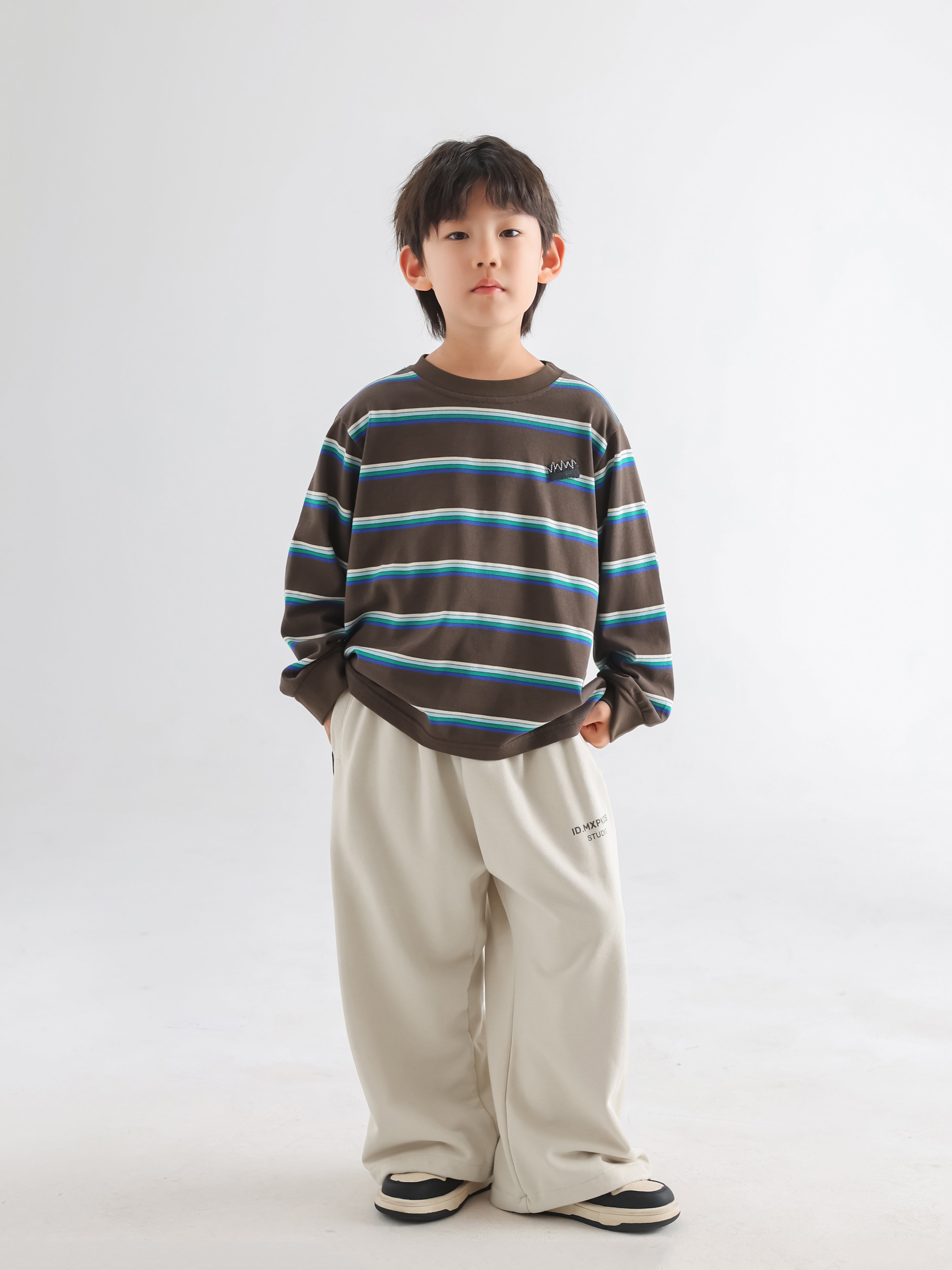 Korean Boys' Stripe Tee - TANGC T5027