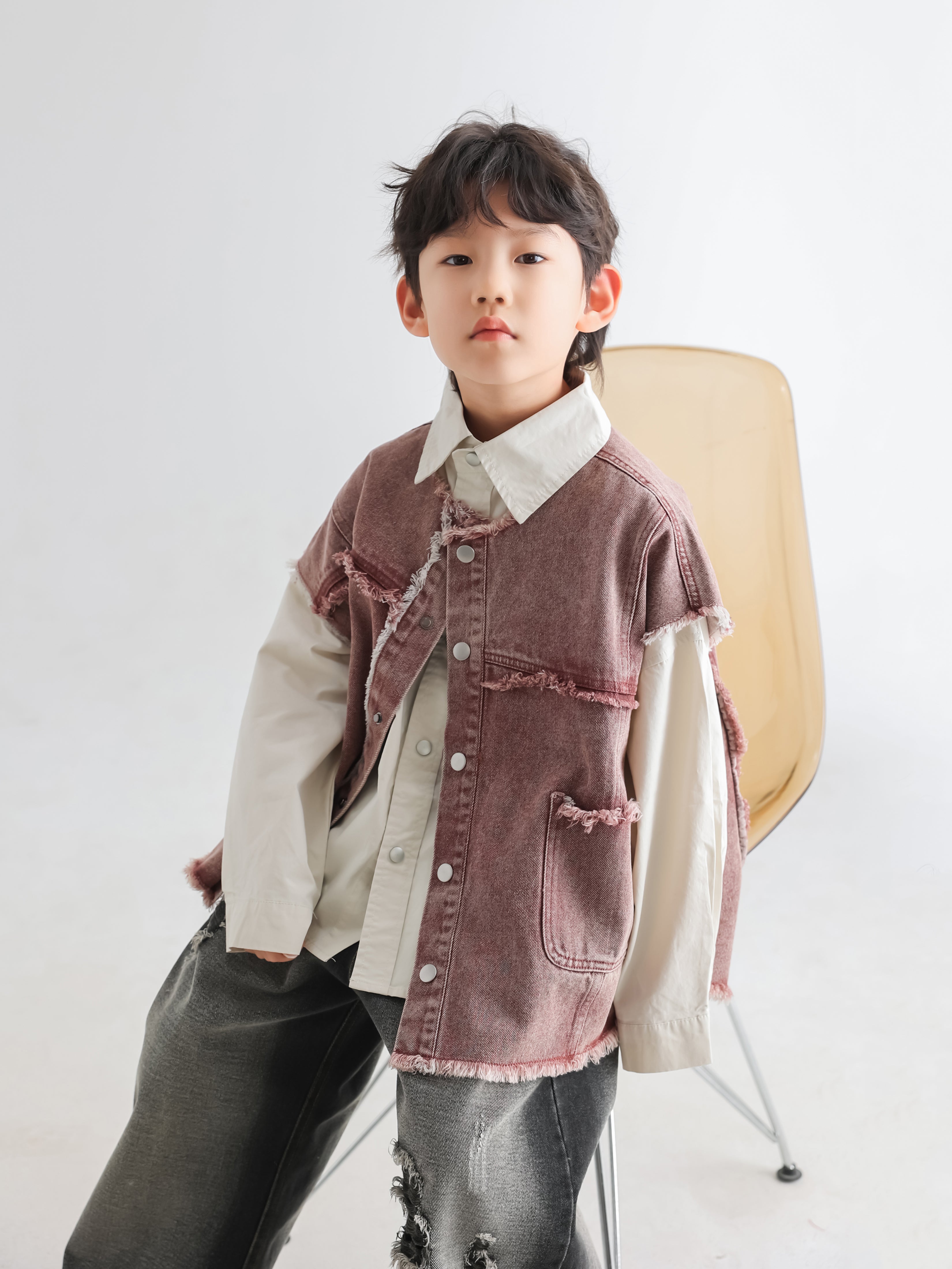 Stylish Denim Vest - TANGC J5041