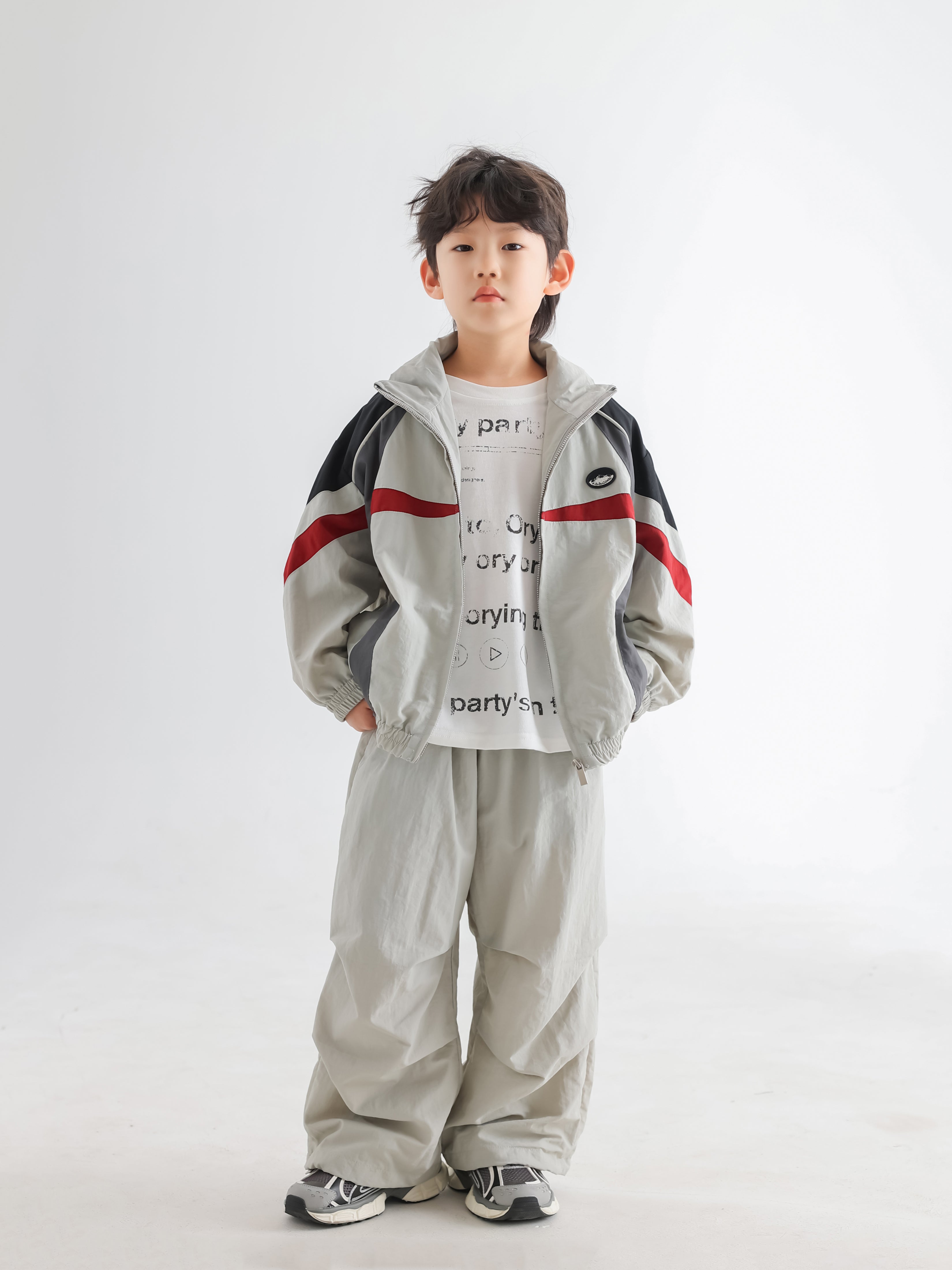 Fashionable Color-Block Tracksuit - TANGC E5042