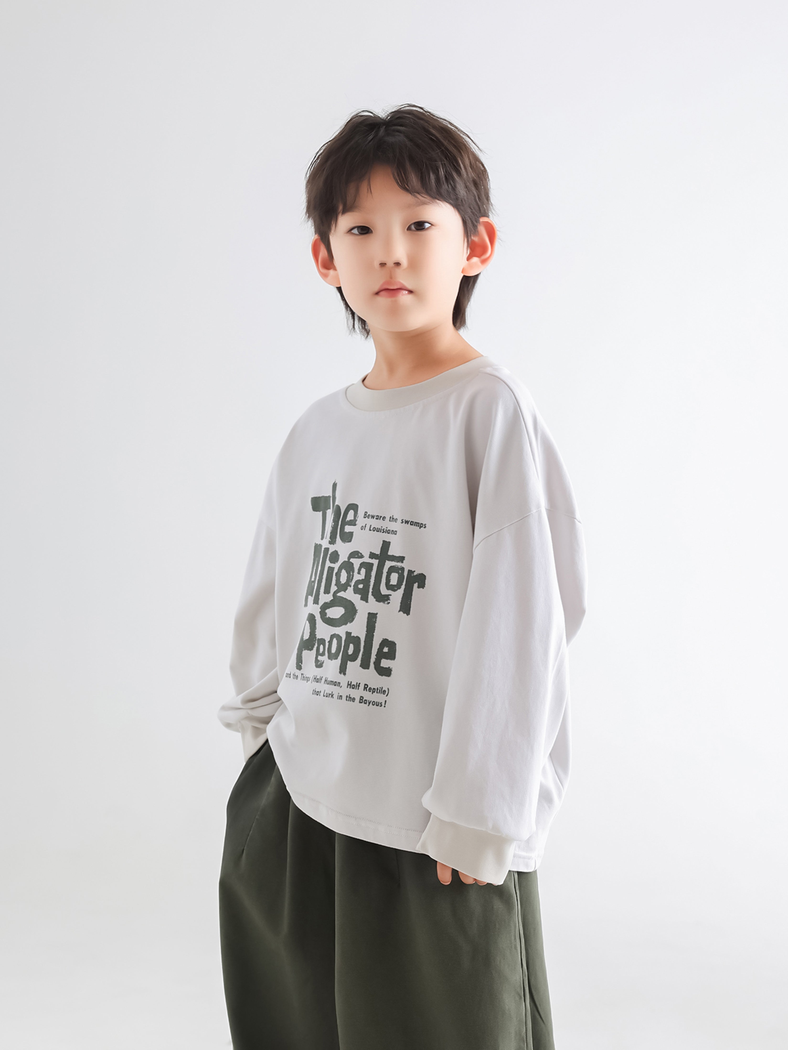 Boys' Letter Print Sweatshirt - TANGC T5061