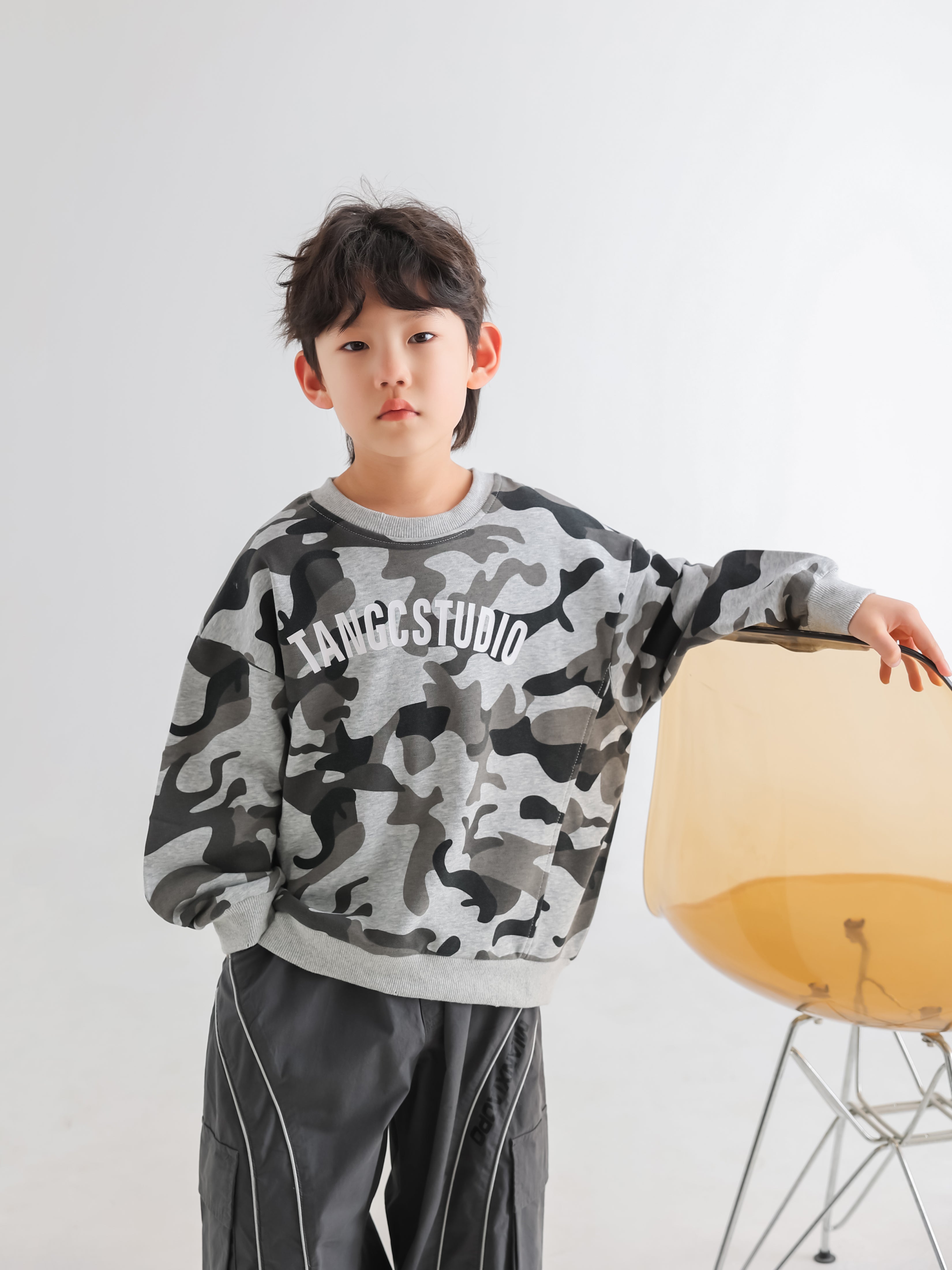 Spring Boys' Camouflage Sports Pullover - TANGC T6107