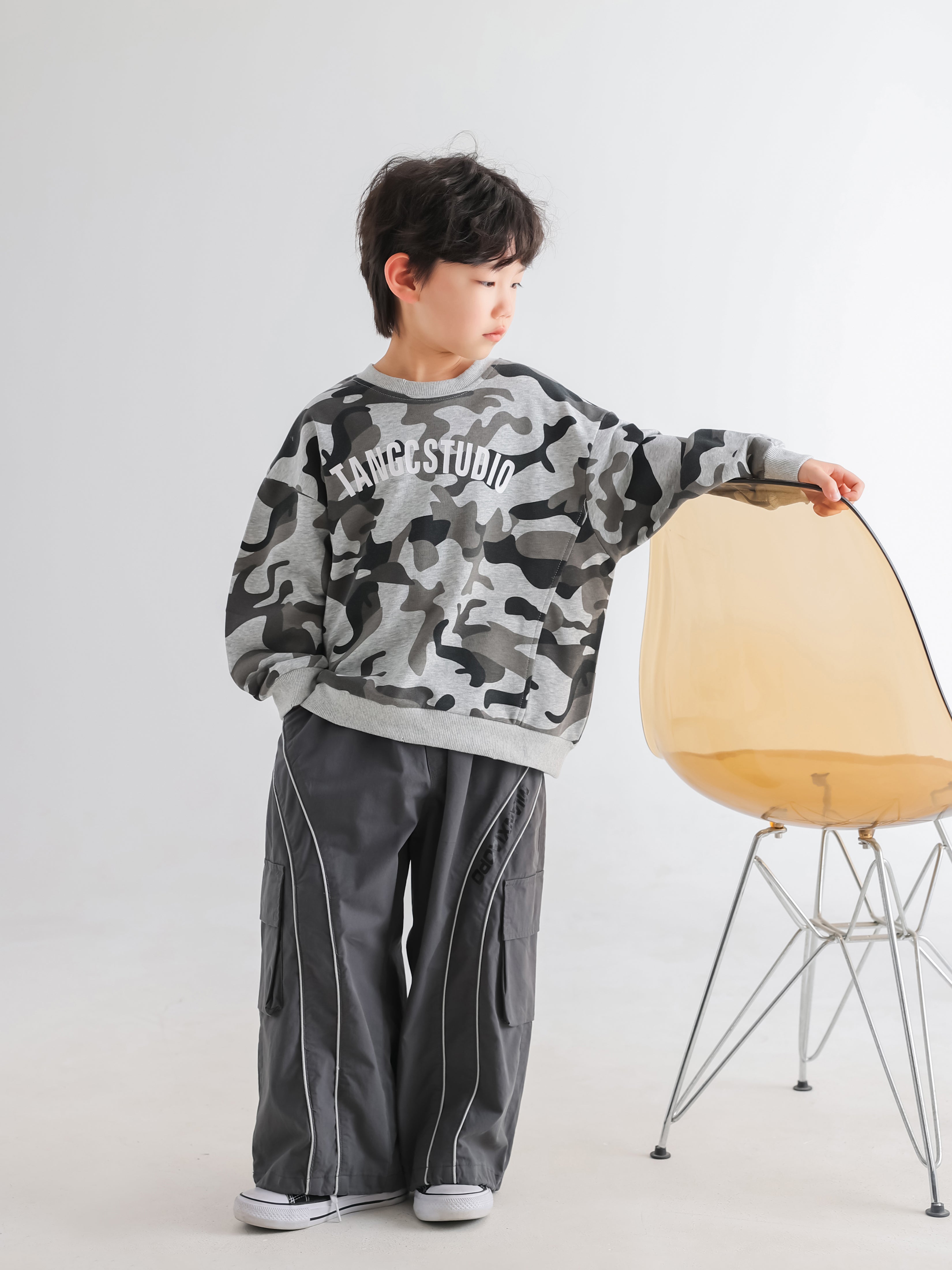 Spring Boys' Camouflage Sports Pullover - TANGC T6107