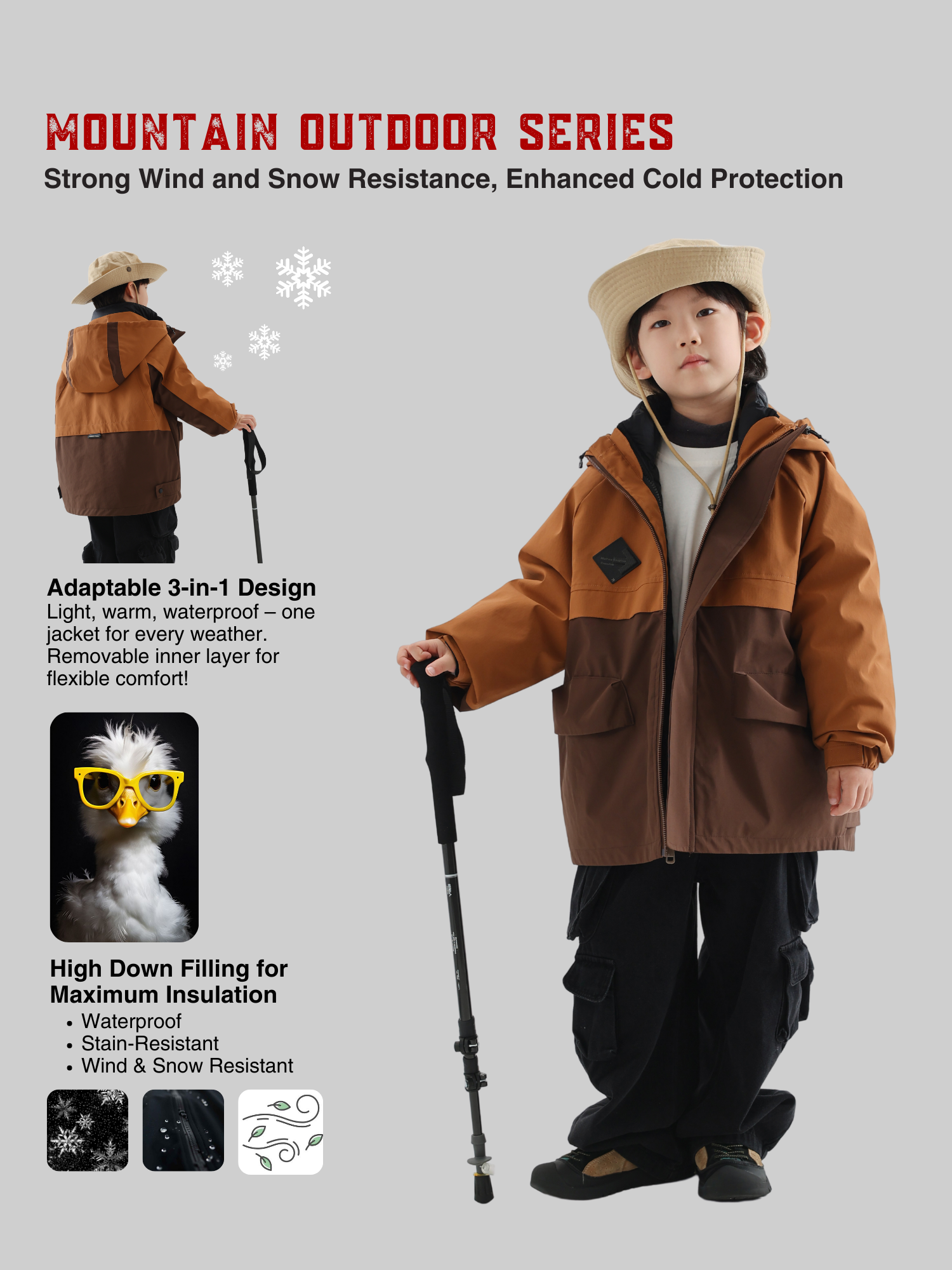 SummitShield Pro 3-in-1 Outdoor Jacket - TANGC J6837